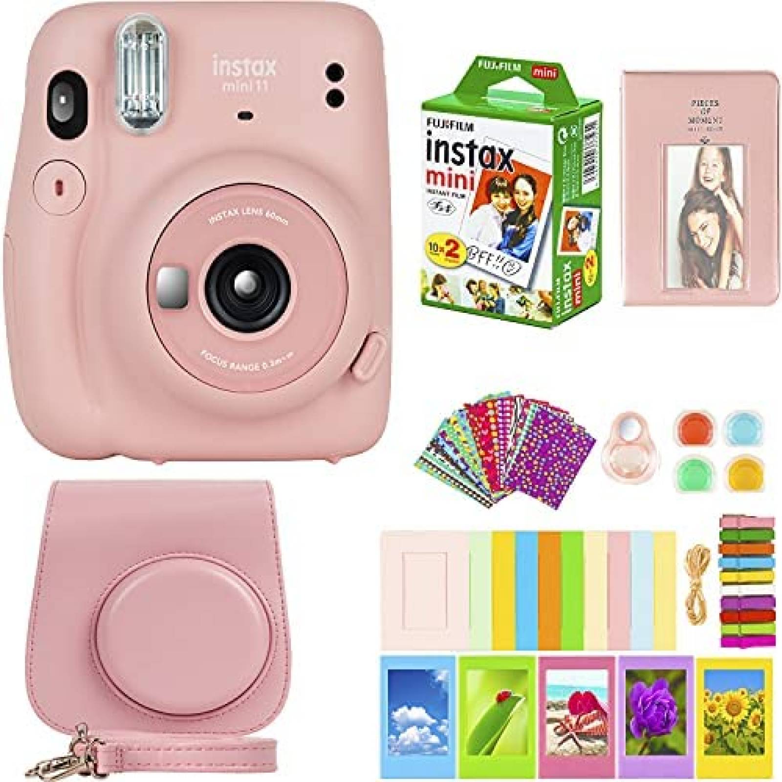 Camara instantanea Fujifilm Instax Mini 11 20 hojas -Rosa