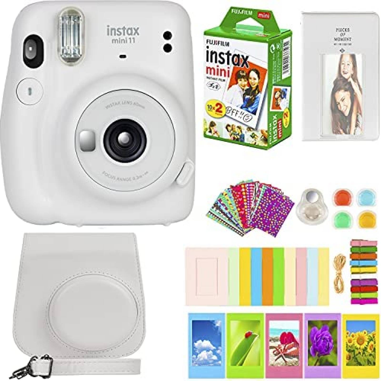 Camara instantanea Fujifilm Instax Mini 11 20 hojas -Blanco