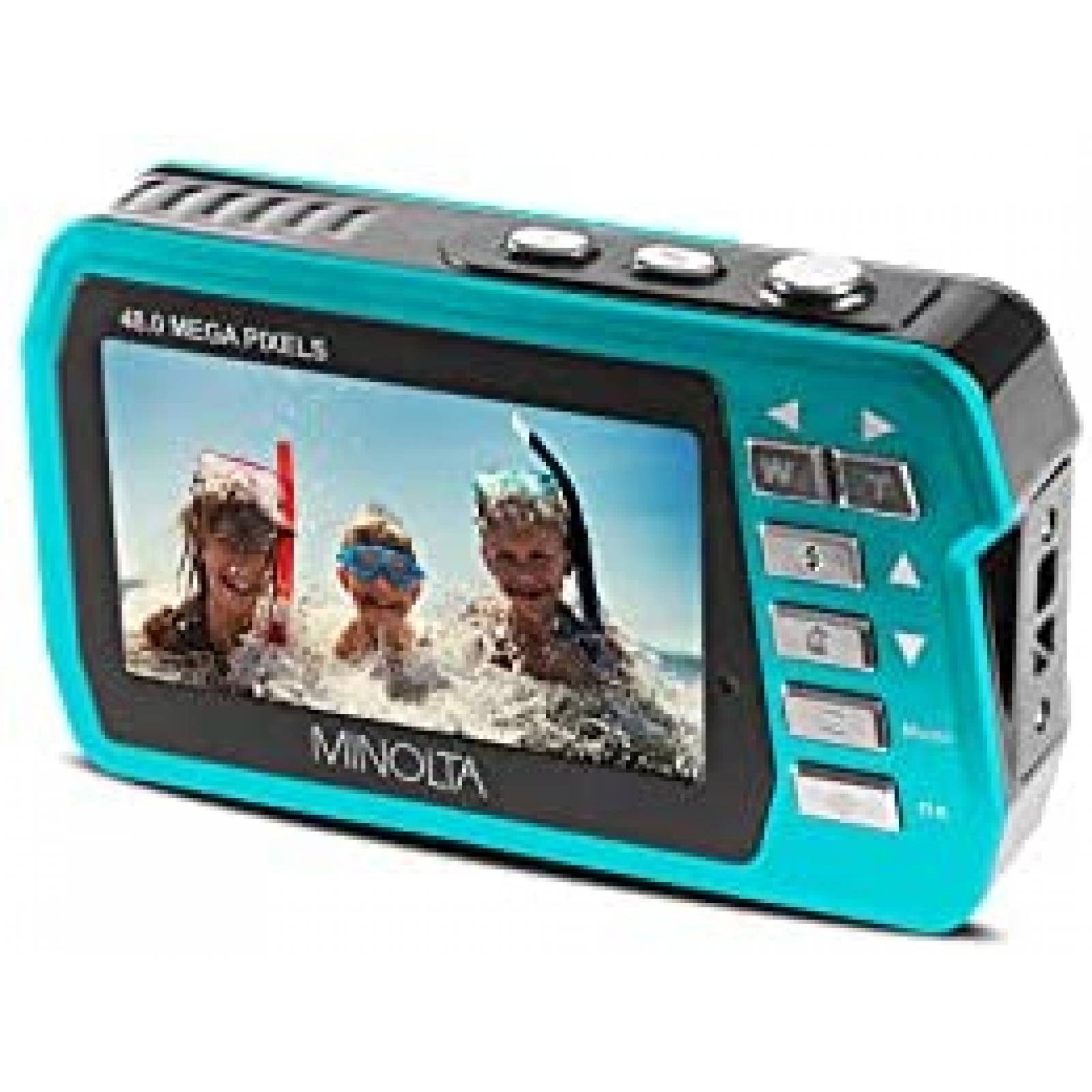 Camara A Prueba de Agua Minolta MN40WP-BL 48MP -Turquesa