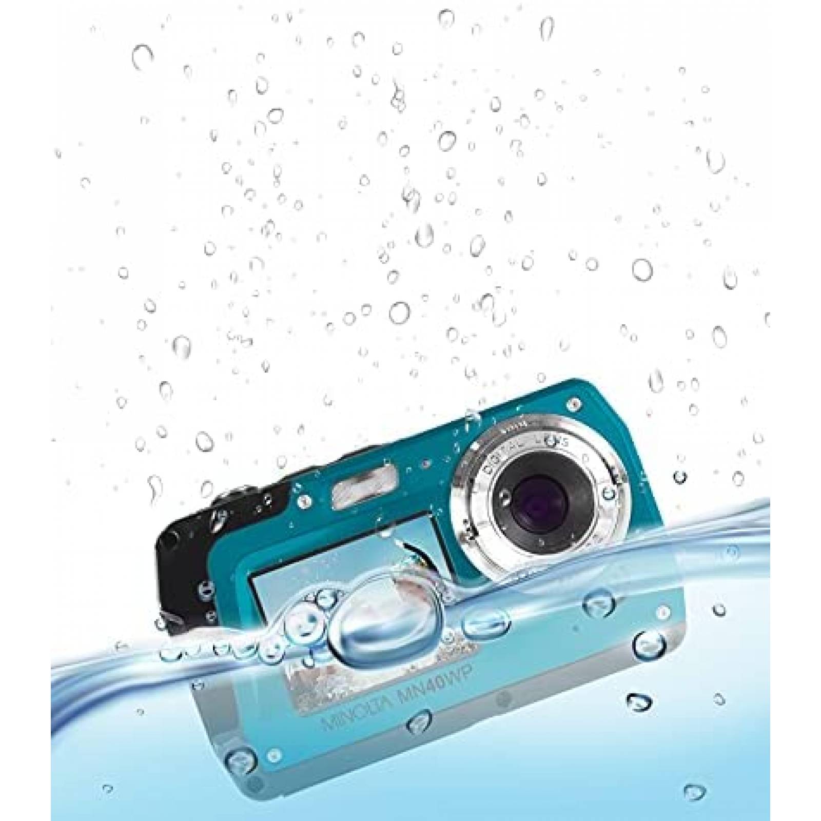 Camara A Prueba de Agua Minolta MN40WP-BL 48MP -Turquesa