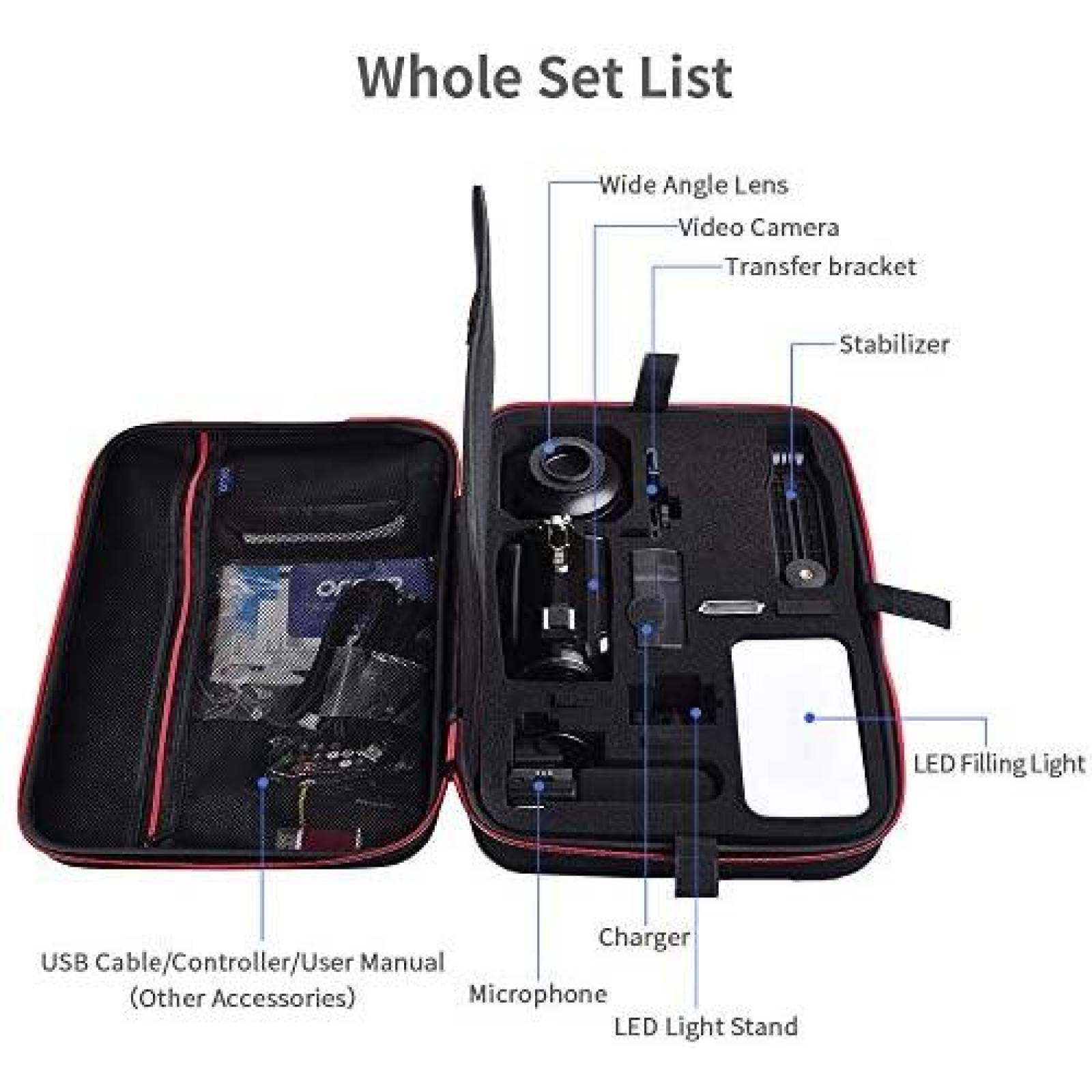 Videocamara ORDRO AC3 1080P 60FPS 3.1" IPS LCD 4K -Negro