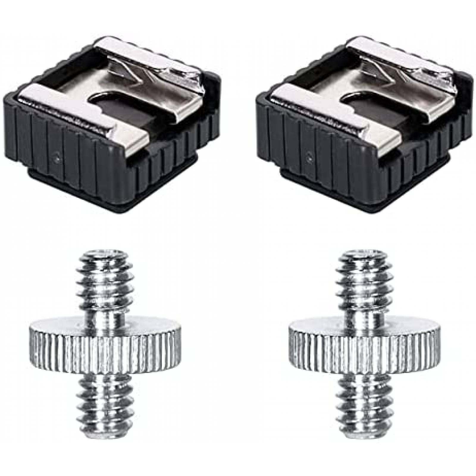 Adaptador de montaje de zapata QYXINC estandar flash 2 pzs