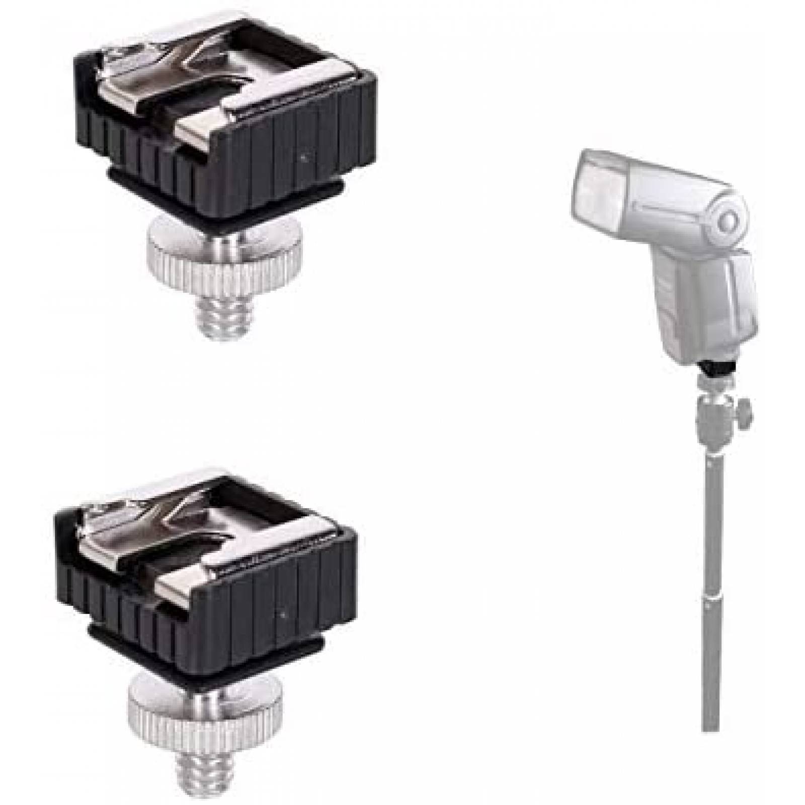 Adaptador de montaje de zapata QYXINC estandar flash 2 pzs