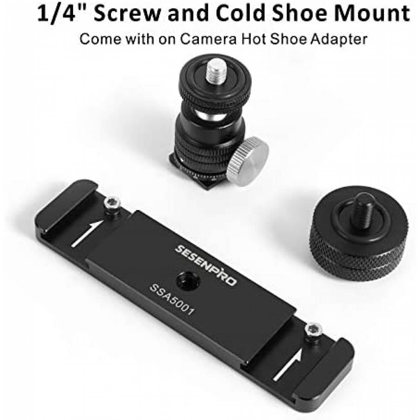 Soporte de Montaje SESENPRO para Accesorios de Camara -Negro