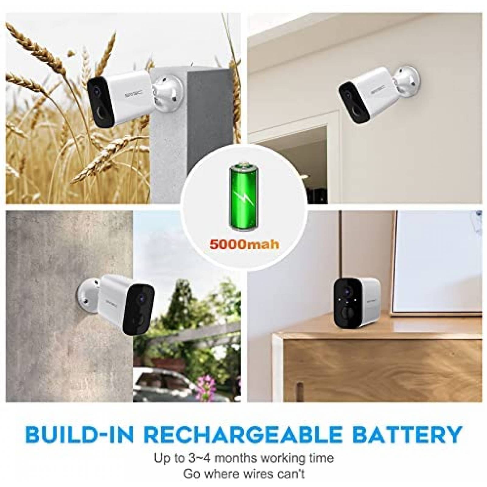 Camara SV3C Inalambrico WiFi 1080P Interiores -Blanco