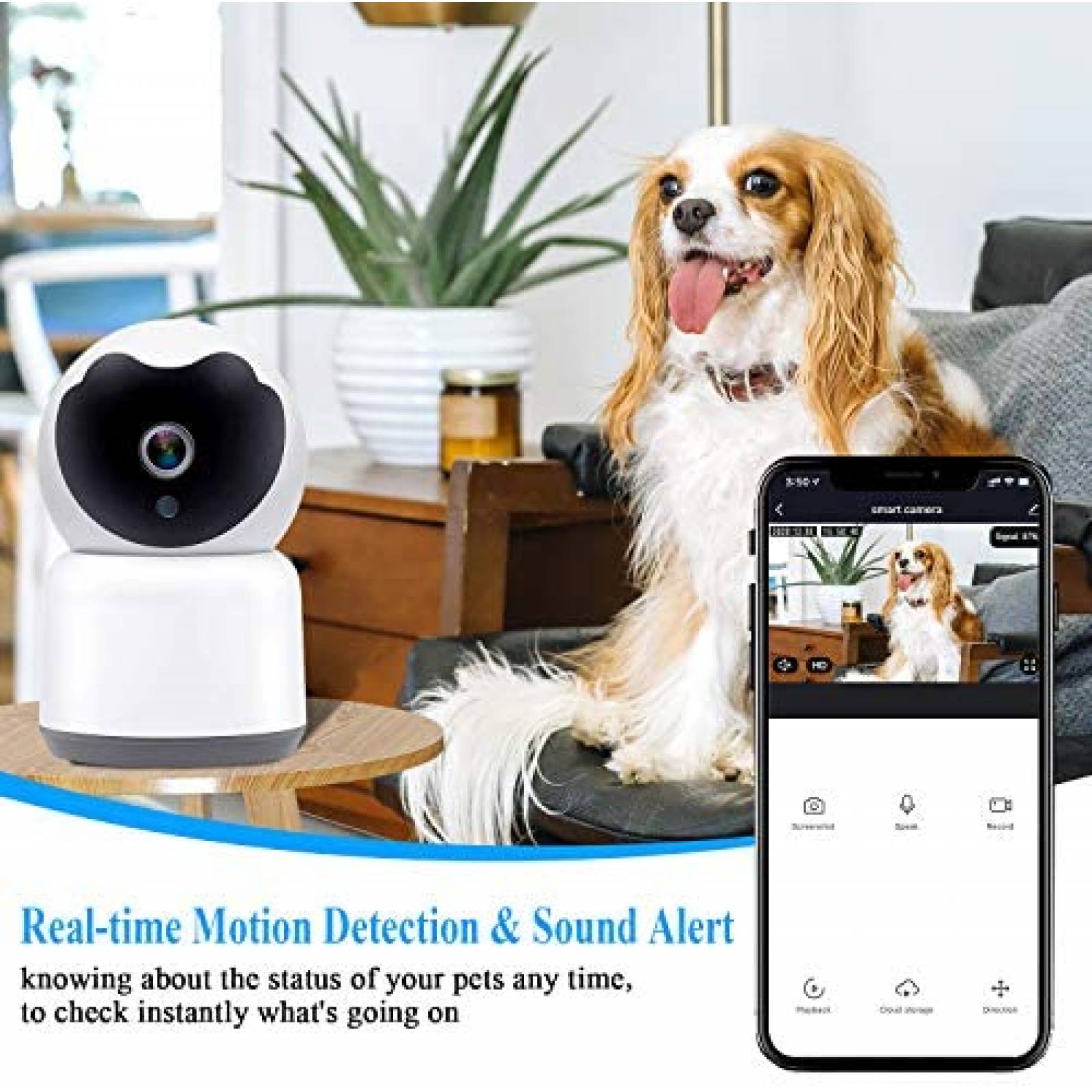 Camara Seguridad Yakry C13 HD WiFi Inalambrica -Blanco