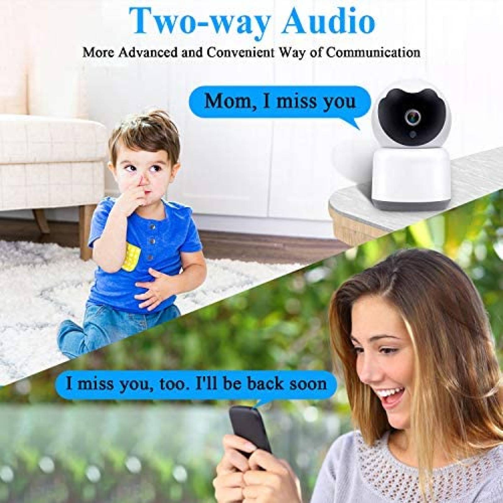 Camara Seguridad Yakry C13 HD WiFi Inalambrica -Blanco