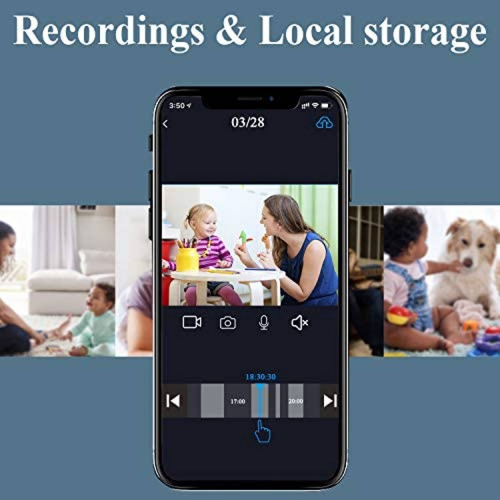 Camara Seguridad Yakry C13 HD WiFi Inalambrica -Blanco