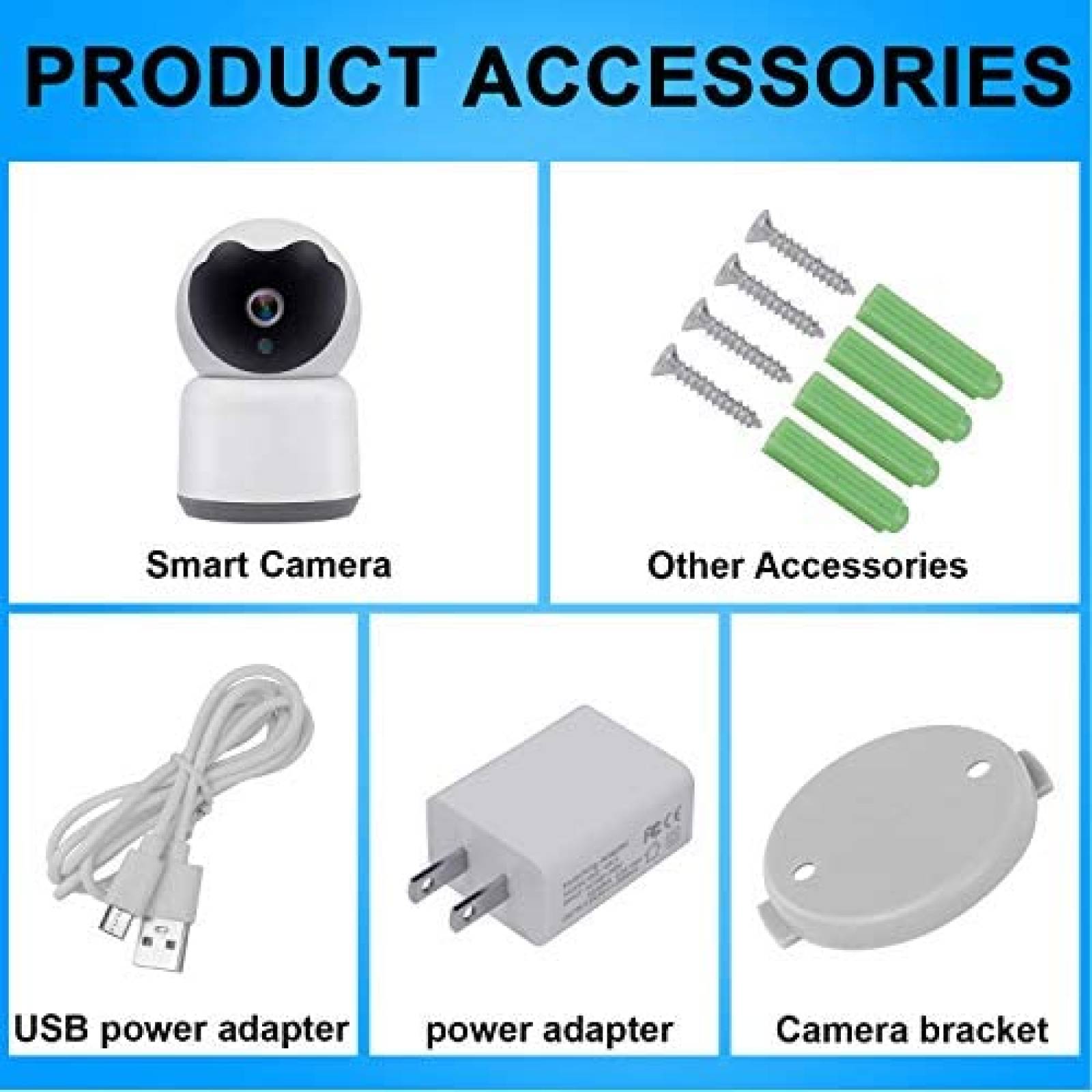 Camara Seguridad Yakry C13 HD WiFi Inalambrica -Blanco