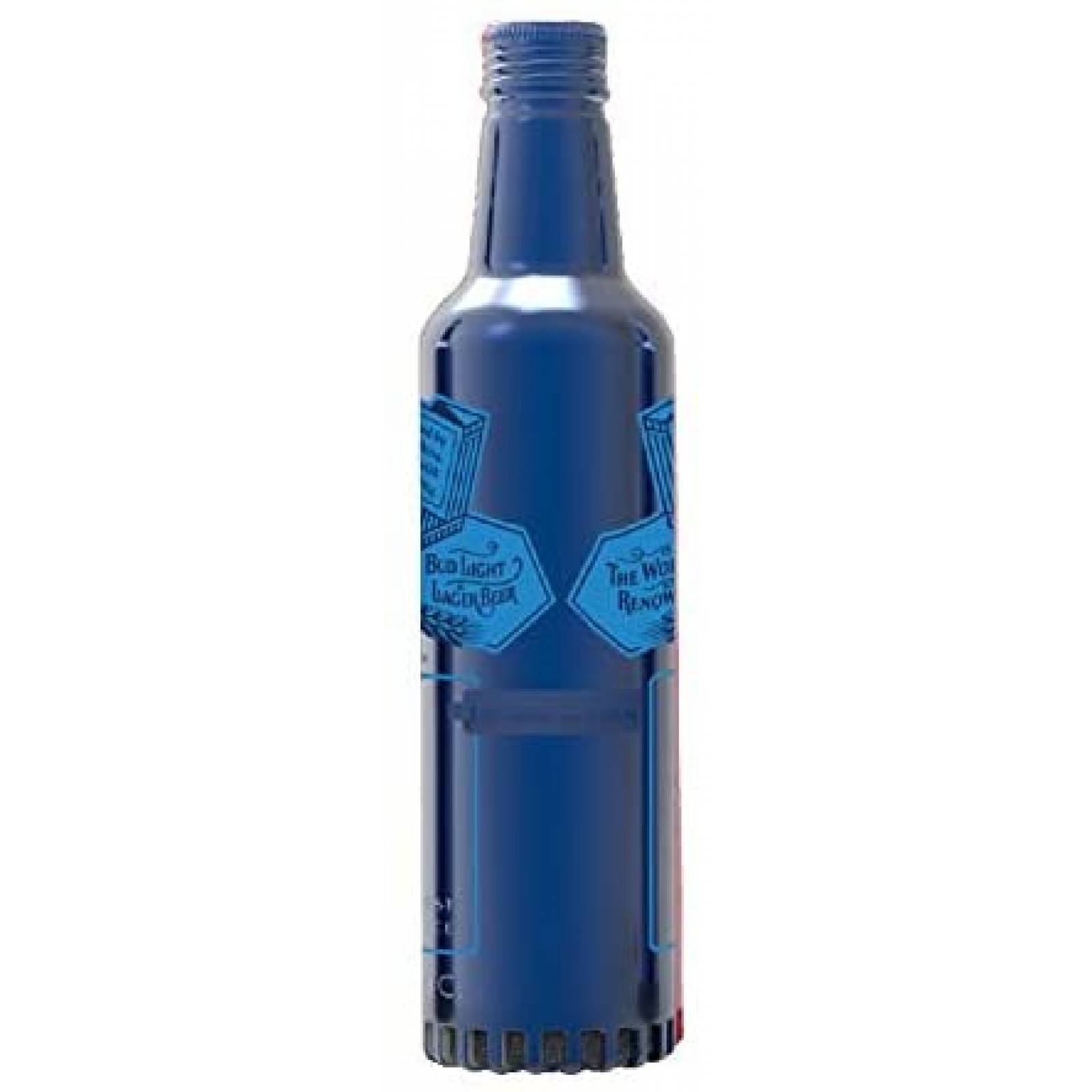 Bocina Budweiser Botella Aluminio Bluetooth 6hrs -Azul