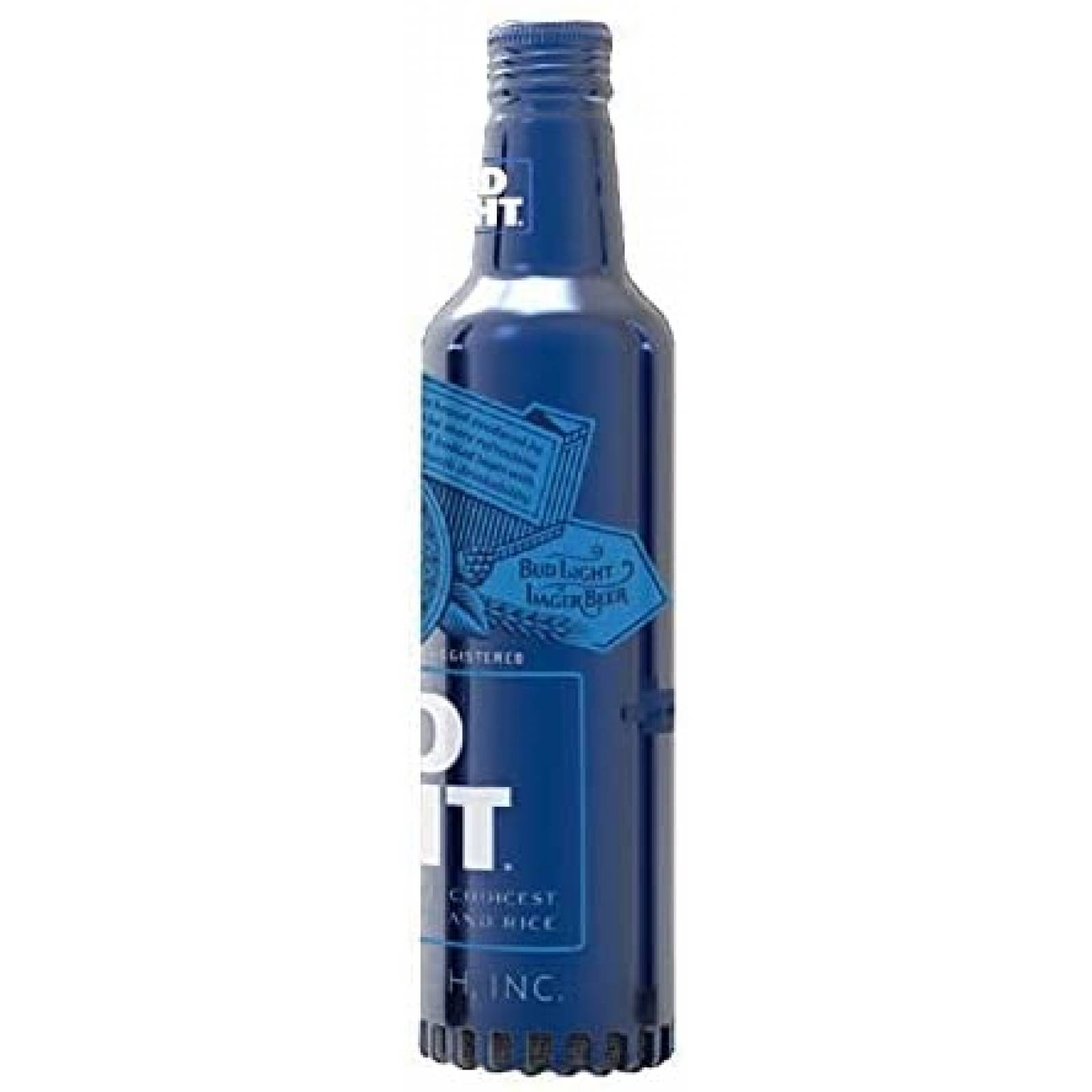 Bocina Budweiser Botella Aluminio Bluetooth 6hrs -Azul