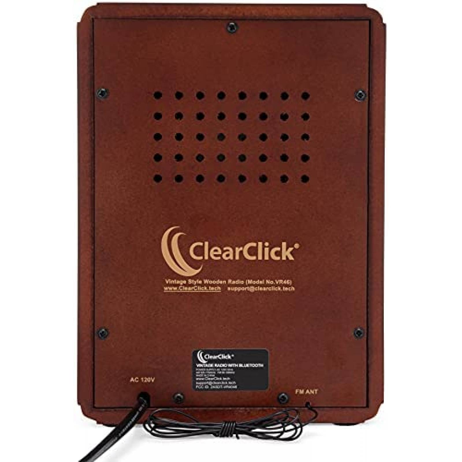 Radio am/fm estilo clasico ClearClick de madera -Cafe