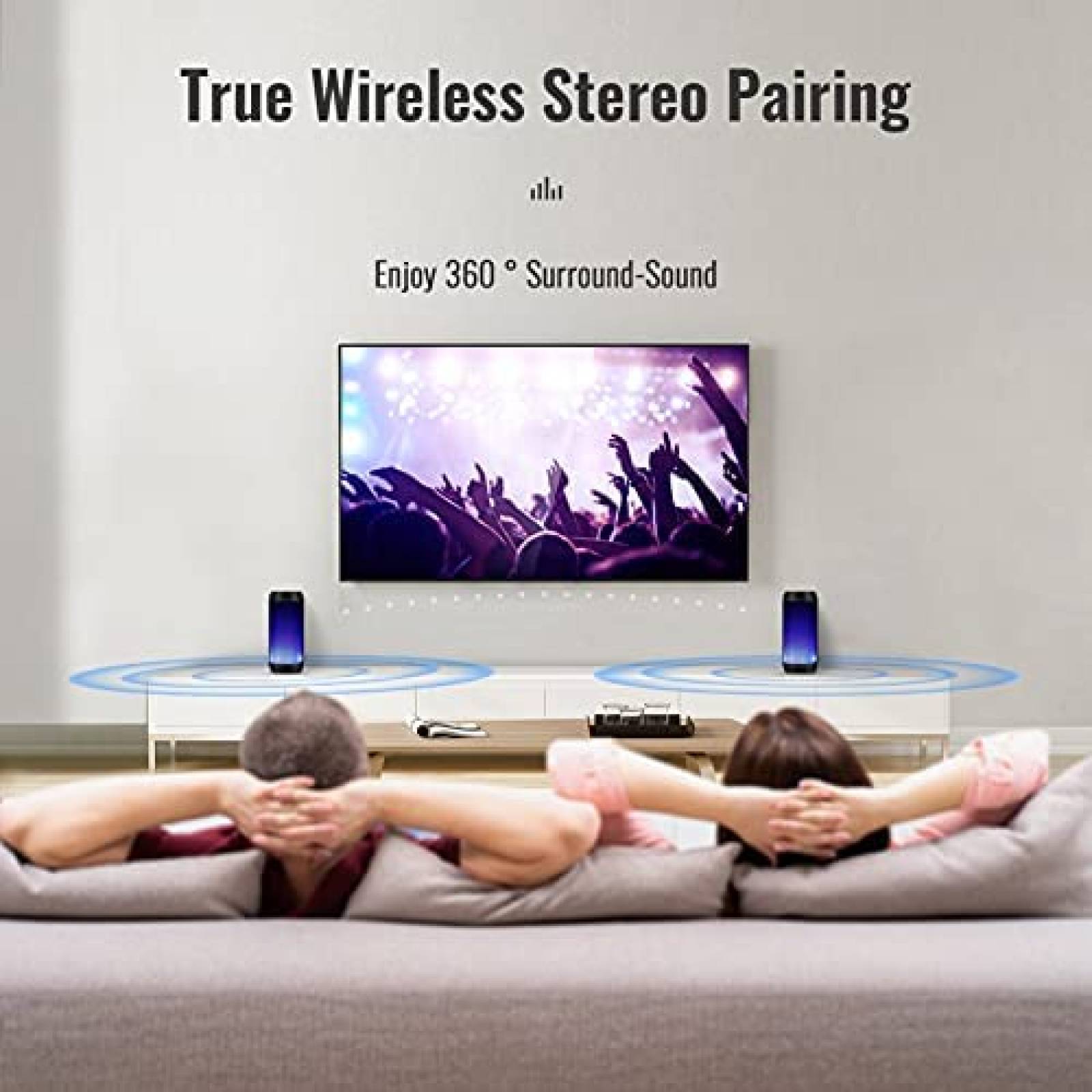 Bocina inalambrica ELEHOT Direct cambio de color -Negro