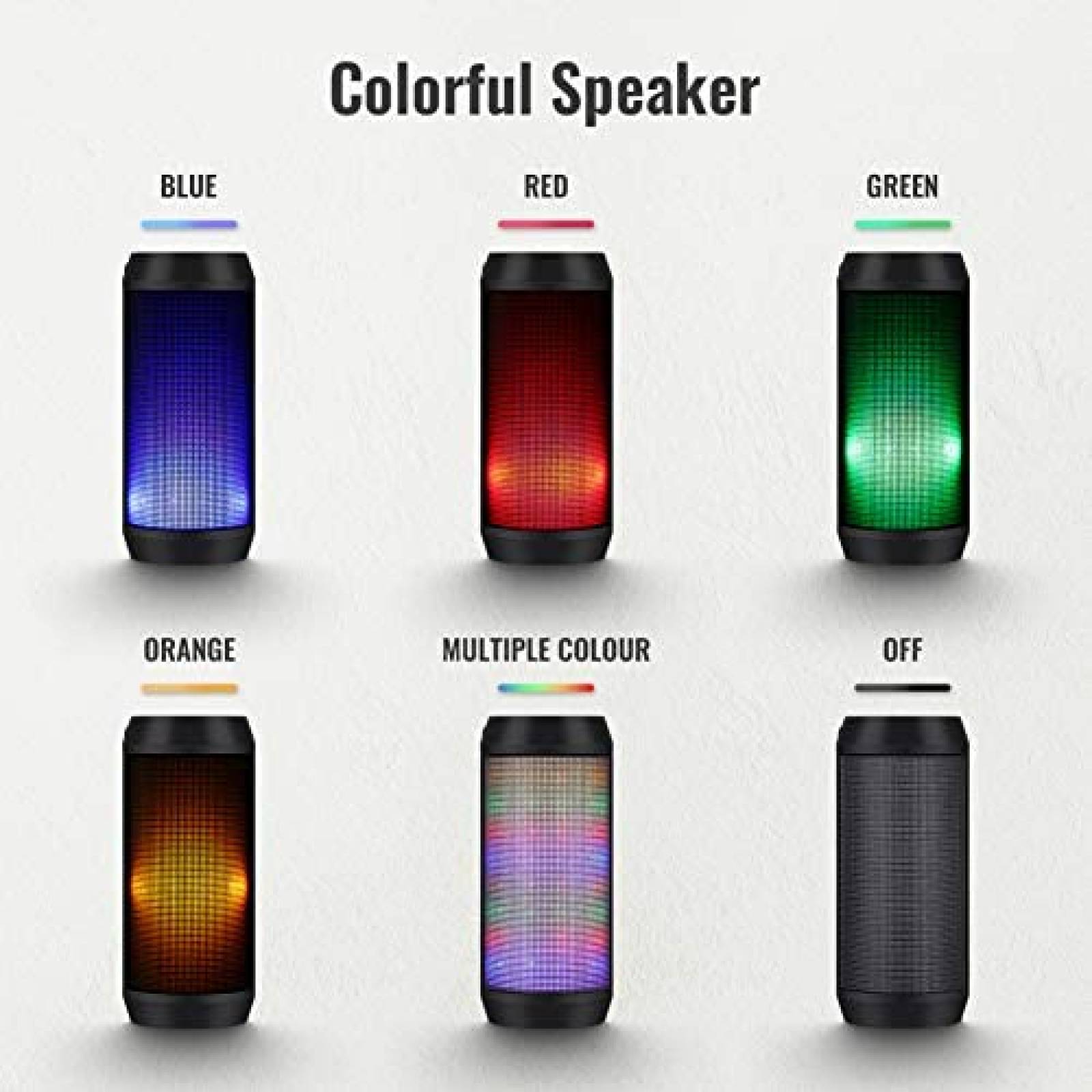 Bocina inalambrica ELEHOT Direct cambio de color -Negro