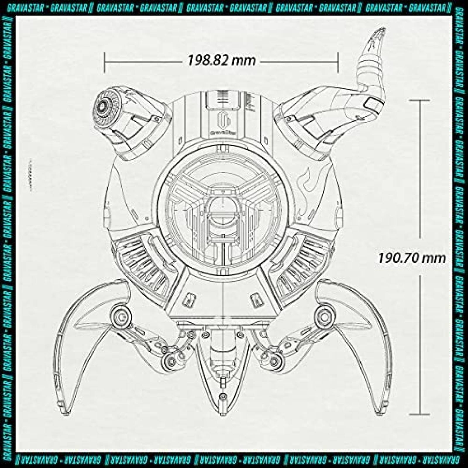 Bocina Bluetooth Gravastar Mars Pro de 15H de Carga -Rojo