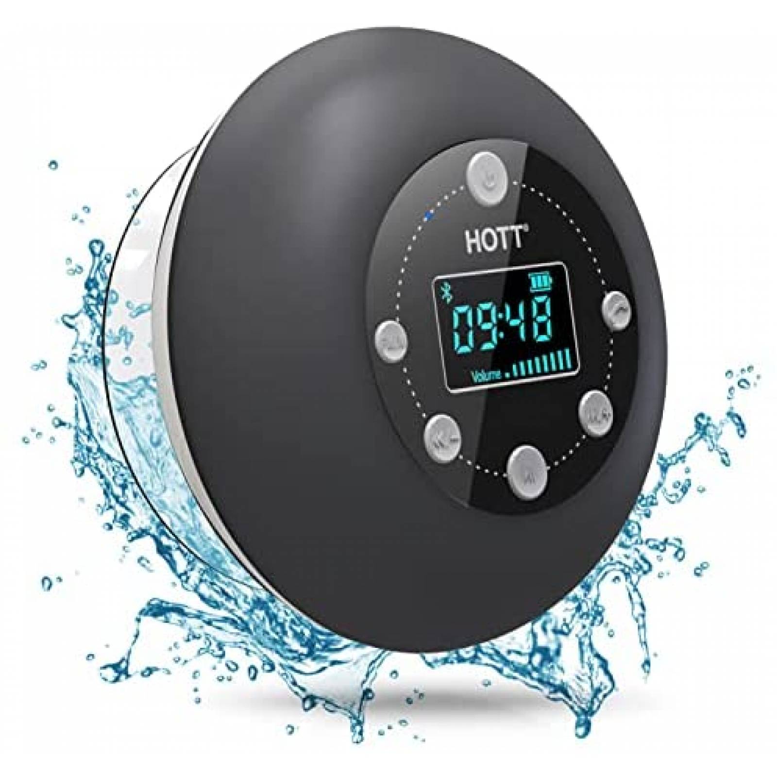 Radio de ducha HOTT S602 portatil Bluetooth 5.0 contra agua