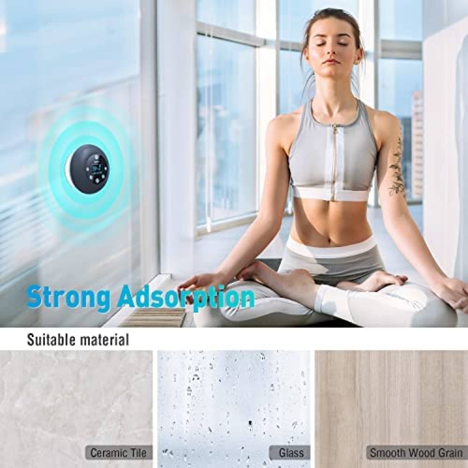 Radio de ducha HOTT S602 portatil Bluetooth 5.0 contra agua