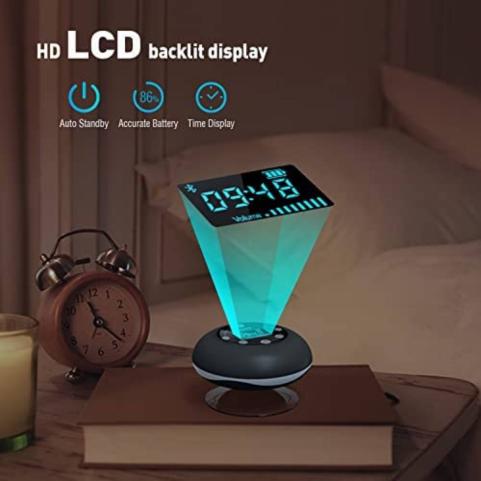 Radio de ducha HOTT S602 portatil Bluetooth 5.0 contra agua