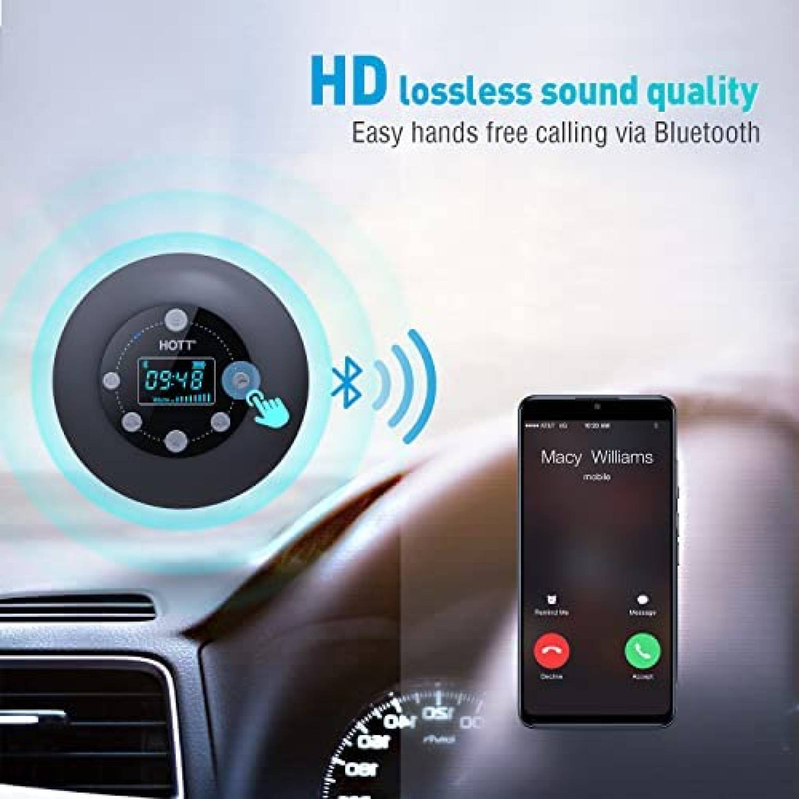Radio de ducha HOTT S602 portatil Bluetooth 5.0 contra agua