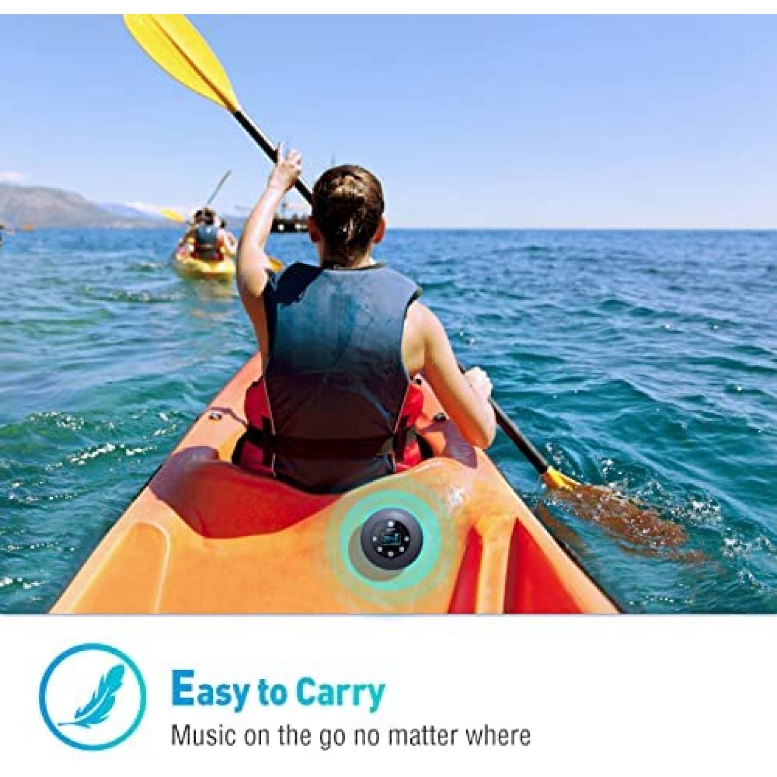 Radio de ducha HOTT S602 portatil Bluetooth 5.0 contra agua