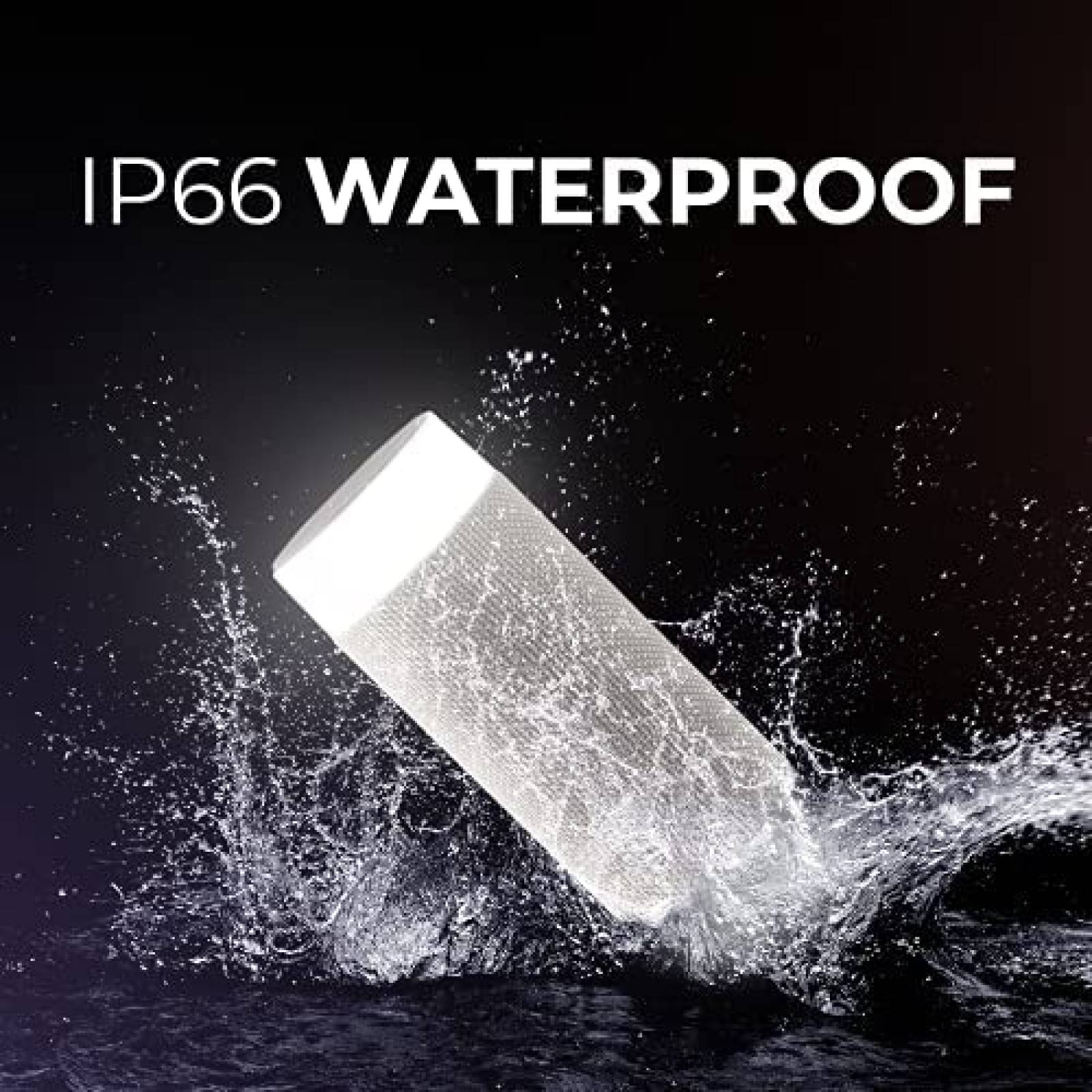 Bocina iJoy Tiki Inalambrico Impermeable LED 10hr -Blanco