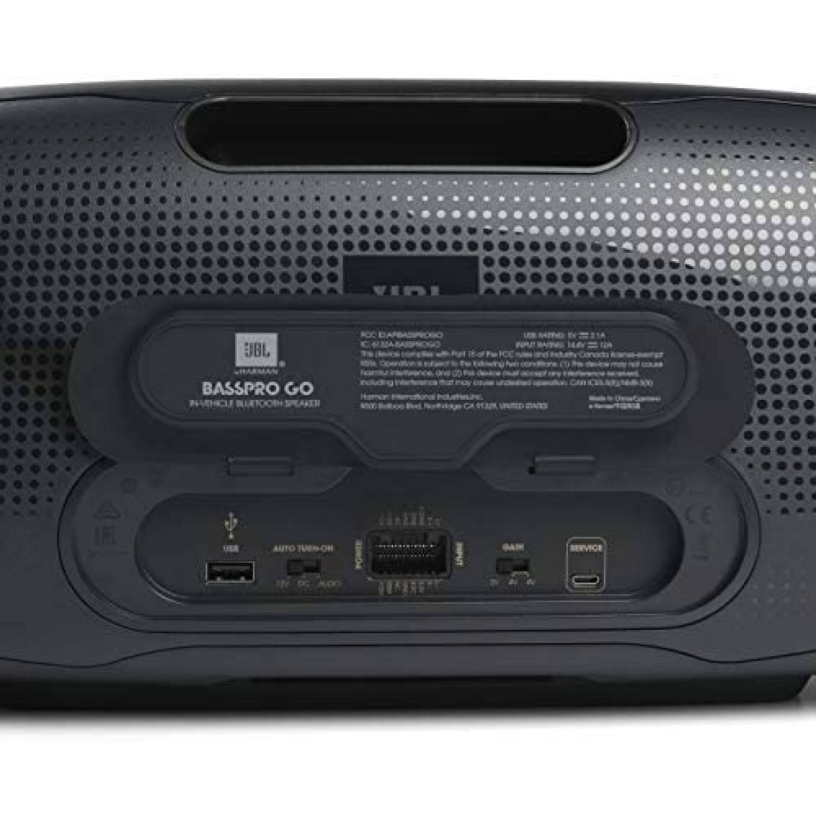 Bocina JBL BassPro Go IPX5 Bluetooth Portatil -Negro