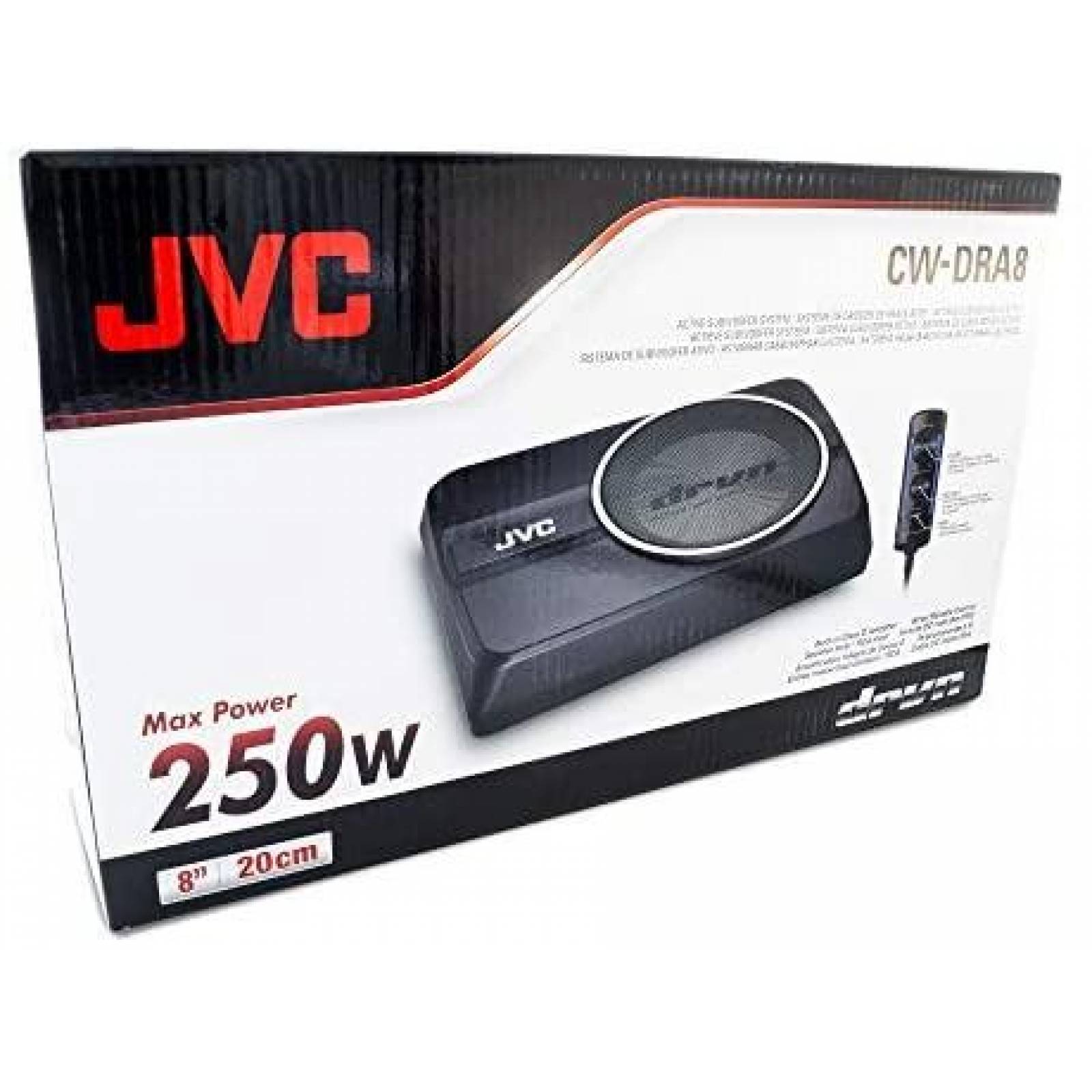 Altavoz de Subgraves JVC 250 Watts 19.7" x 12.1" x 4.7"