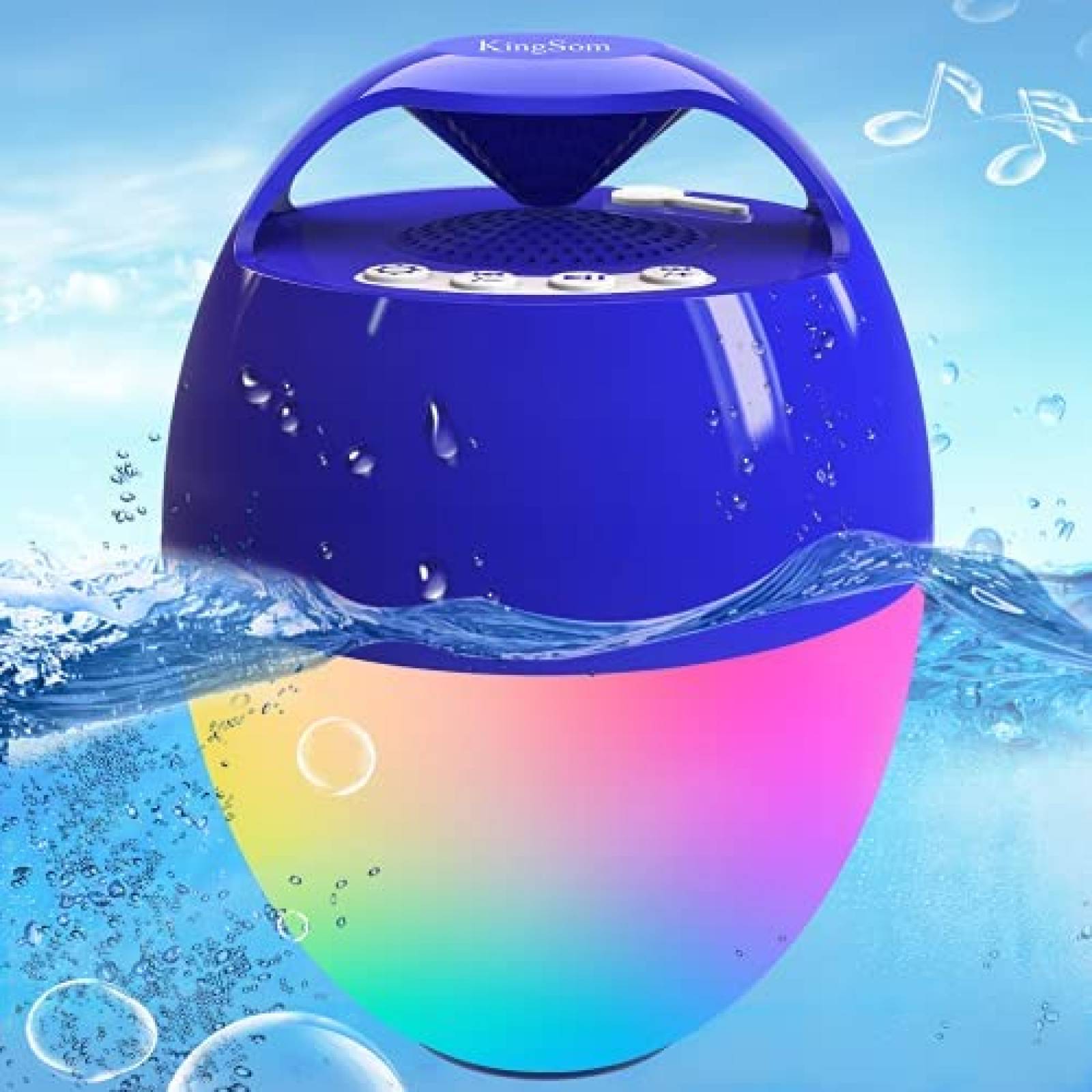 Altavoz KingSom portatil de piscina Bluetooth -Azul