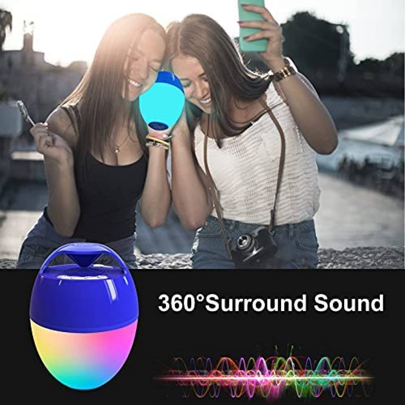 Altavoz KingSom portatil de piscina Bluetooth -Azul