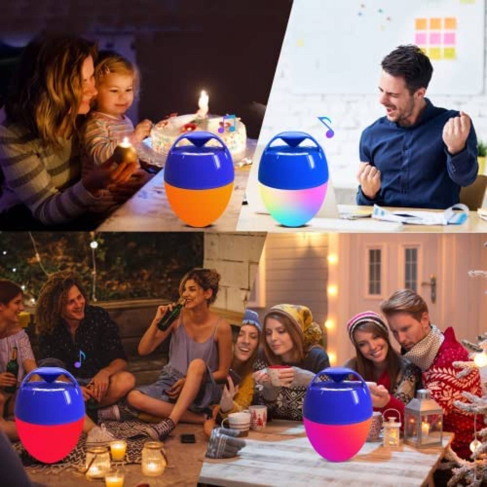 Altavoz KingSom portatil de piscina Bluetooth -Azul