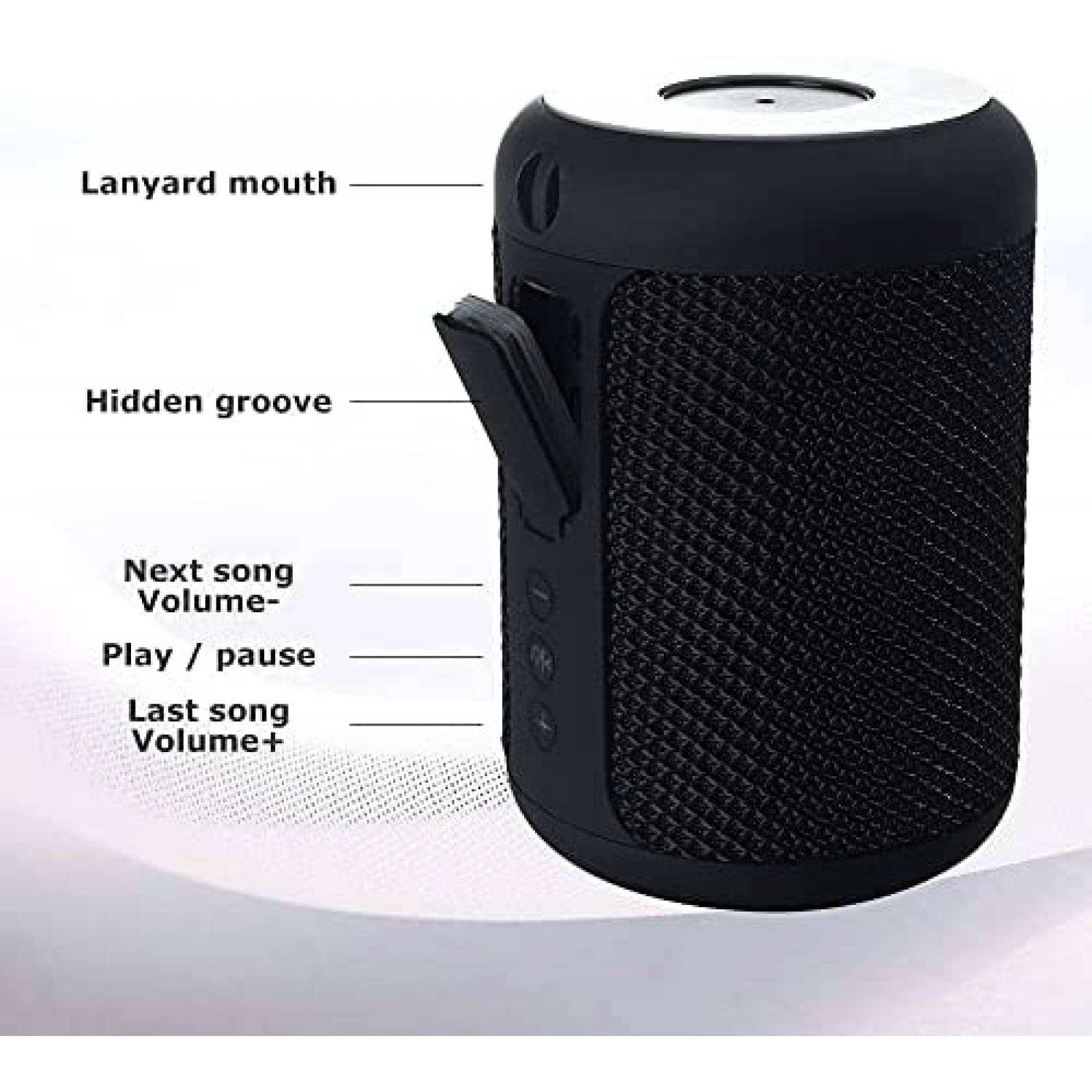Altavoces MAWODE T10 portatiles con Bluetooth -Negro