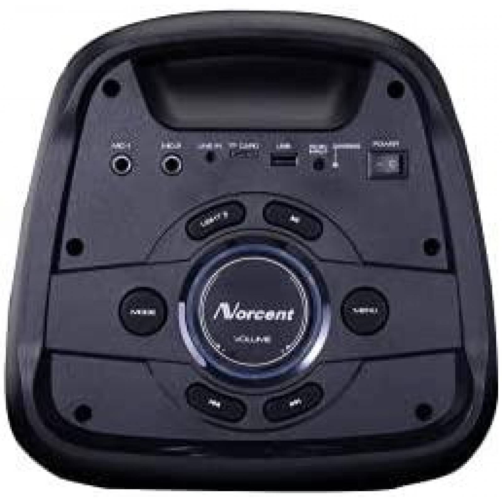 Bocina Nutek 6.5" Bluetooth Portatil recargable -Negro