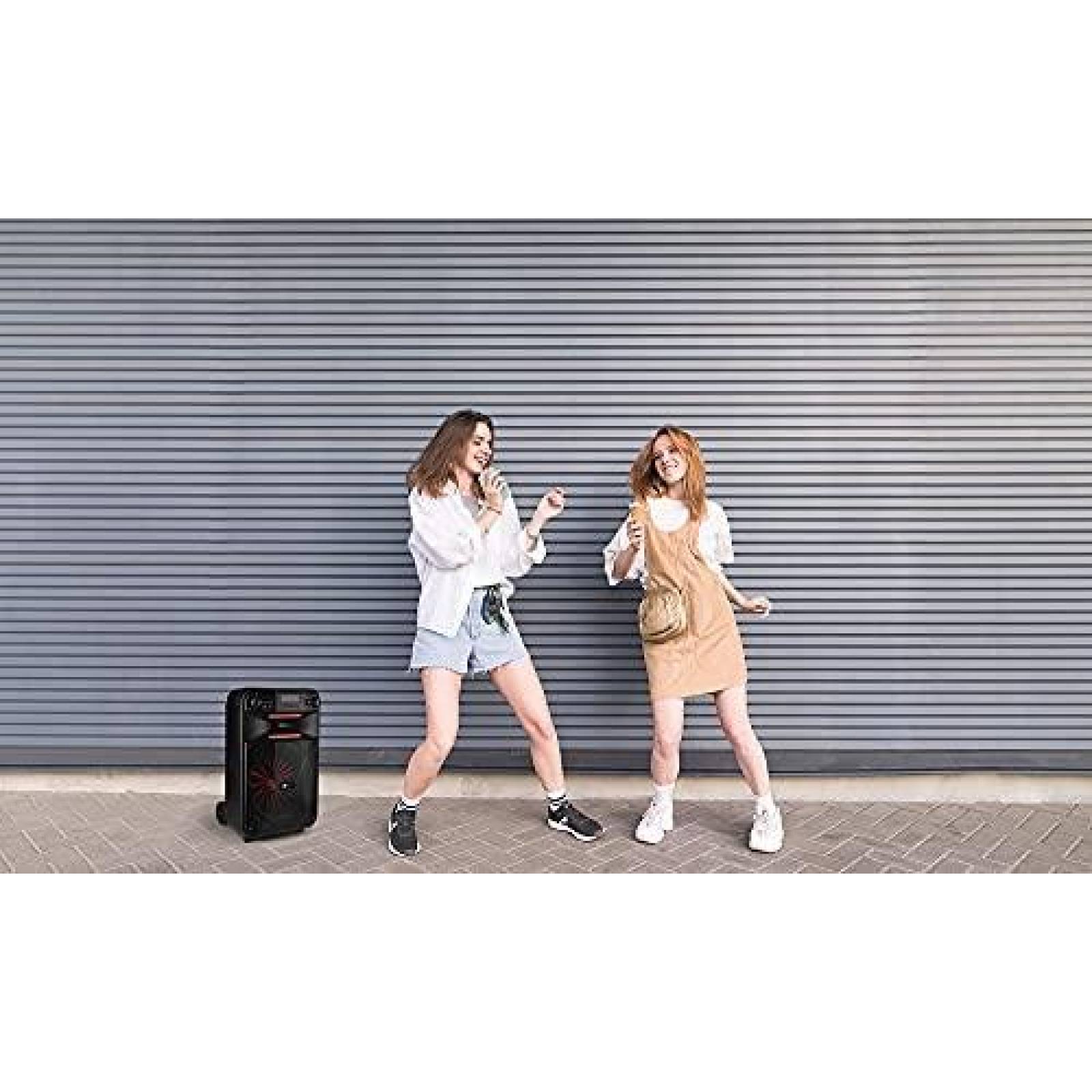 Bocina QFX PBX-115 15" Recargable Bluetooth -Negro