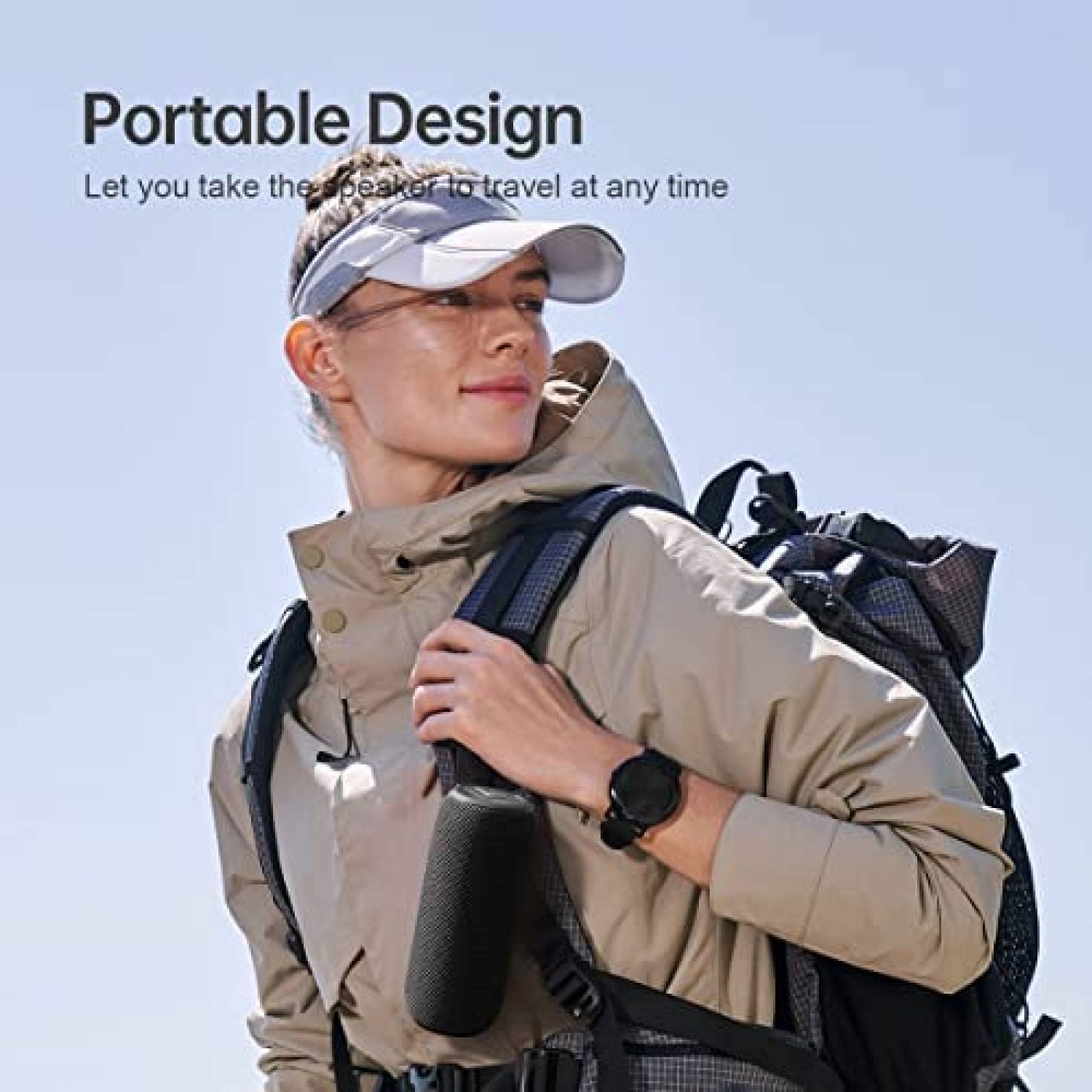 Bocina SANAG Portatil Inalambrica Sonido Envolvente -Negro