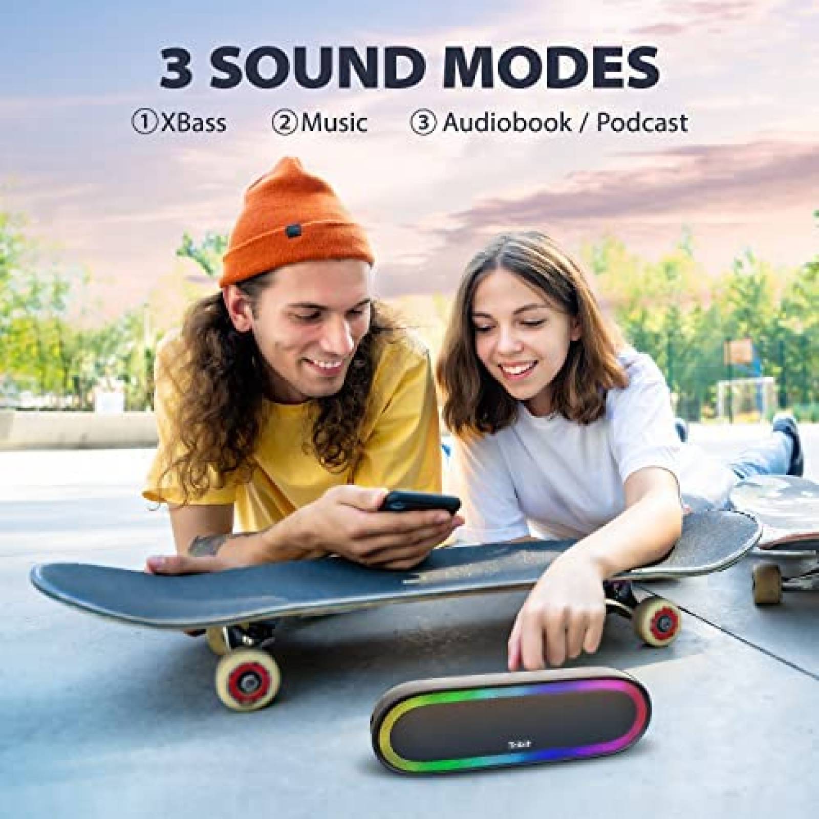 Bocina Tribit XSound Mega Bluetooth Resistente al Agua-Negro