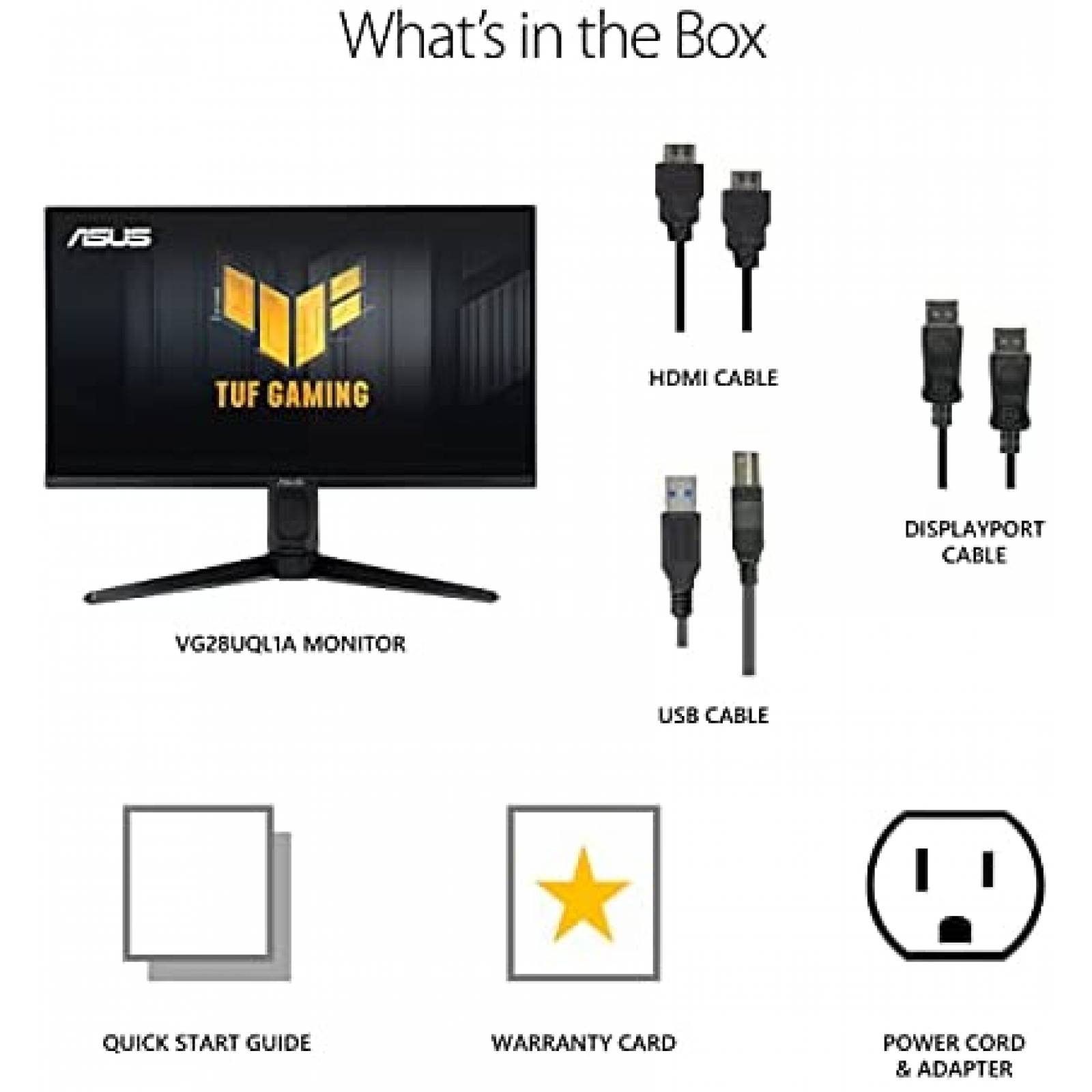 Monitor ASUS TUF Gaming 28'' 4K 144HZ 3840 x 2160 HDMI 2.1