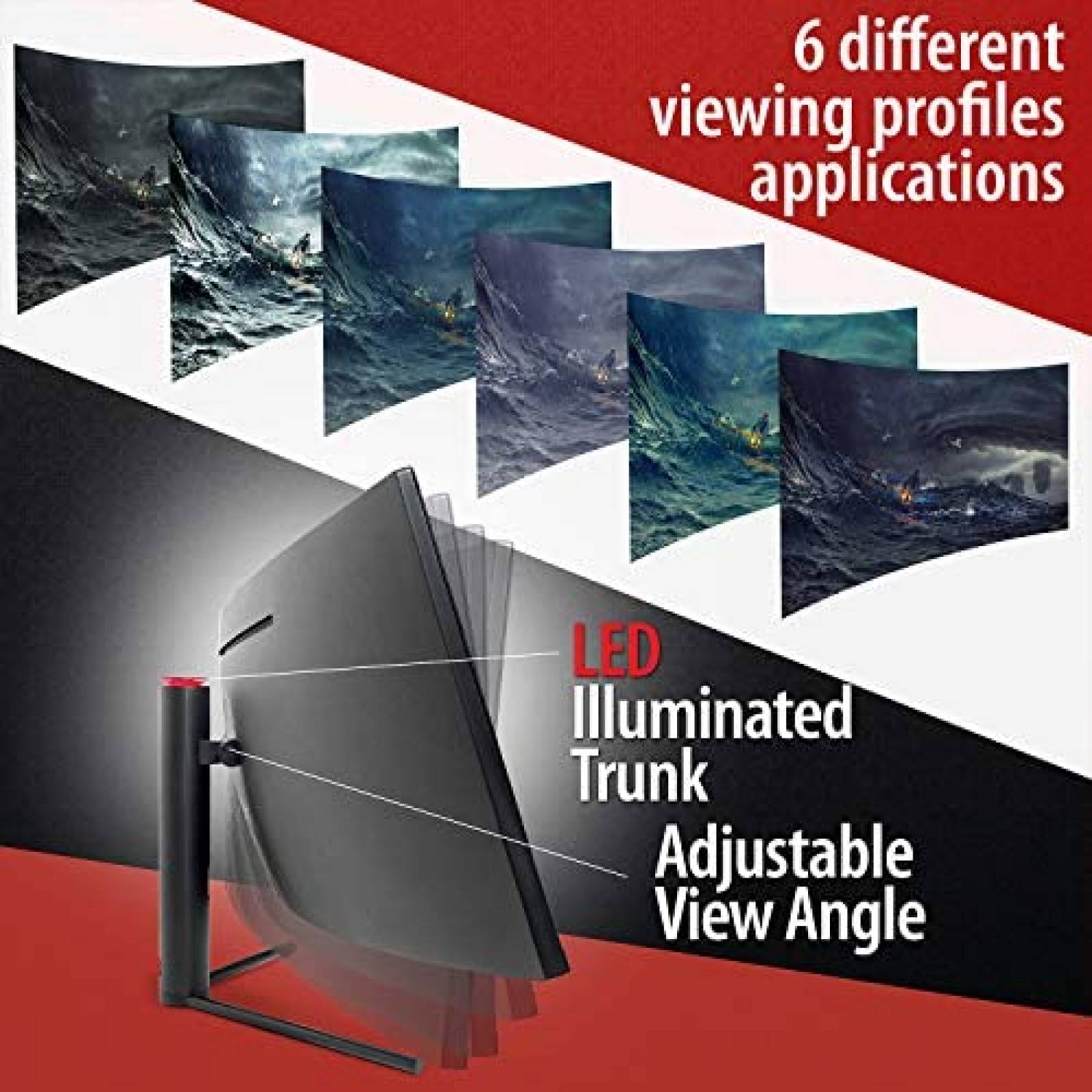 Monitor Deco Gear VIEW490 49" Curvo 32:9 3 HDMI -Grande