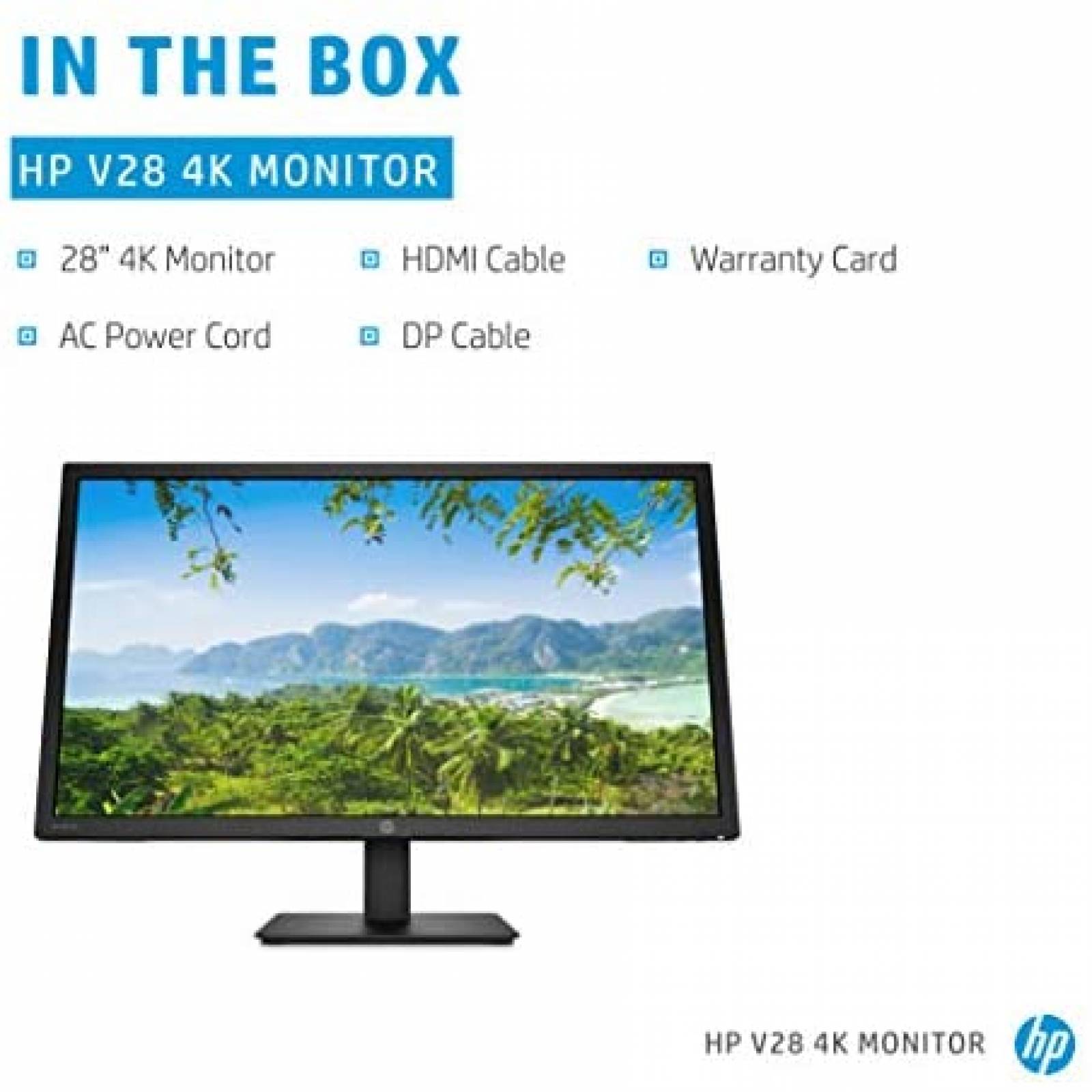 Monitor HP V28 Ultra HD 4K 28 '' 3840 x 2160 60 Hz