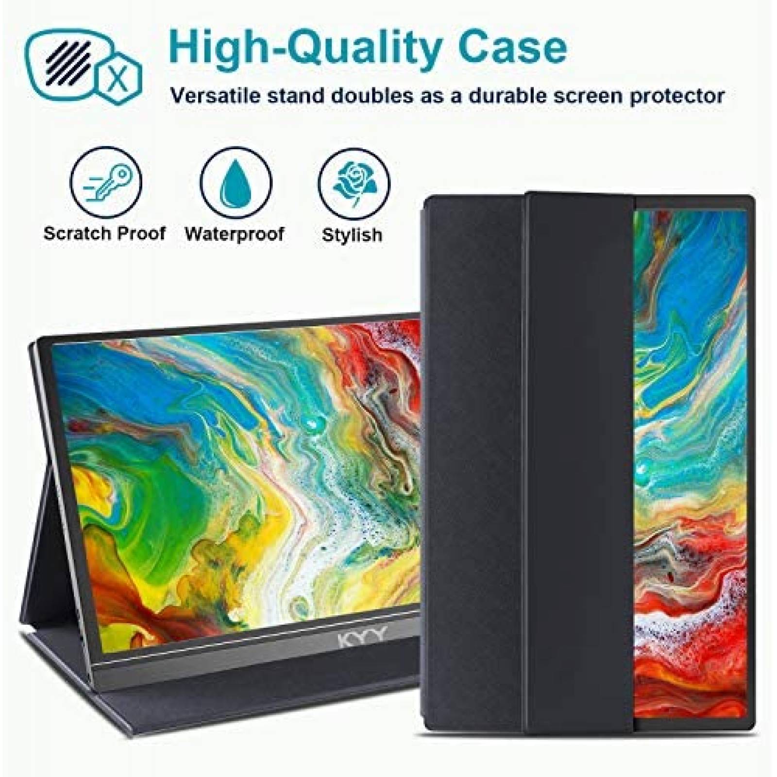 Monitor KYY K3 15.6'' 1080P FHD HDMI USB-C 60Hz -Gris