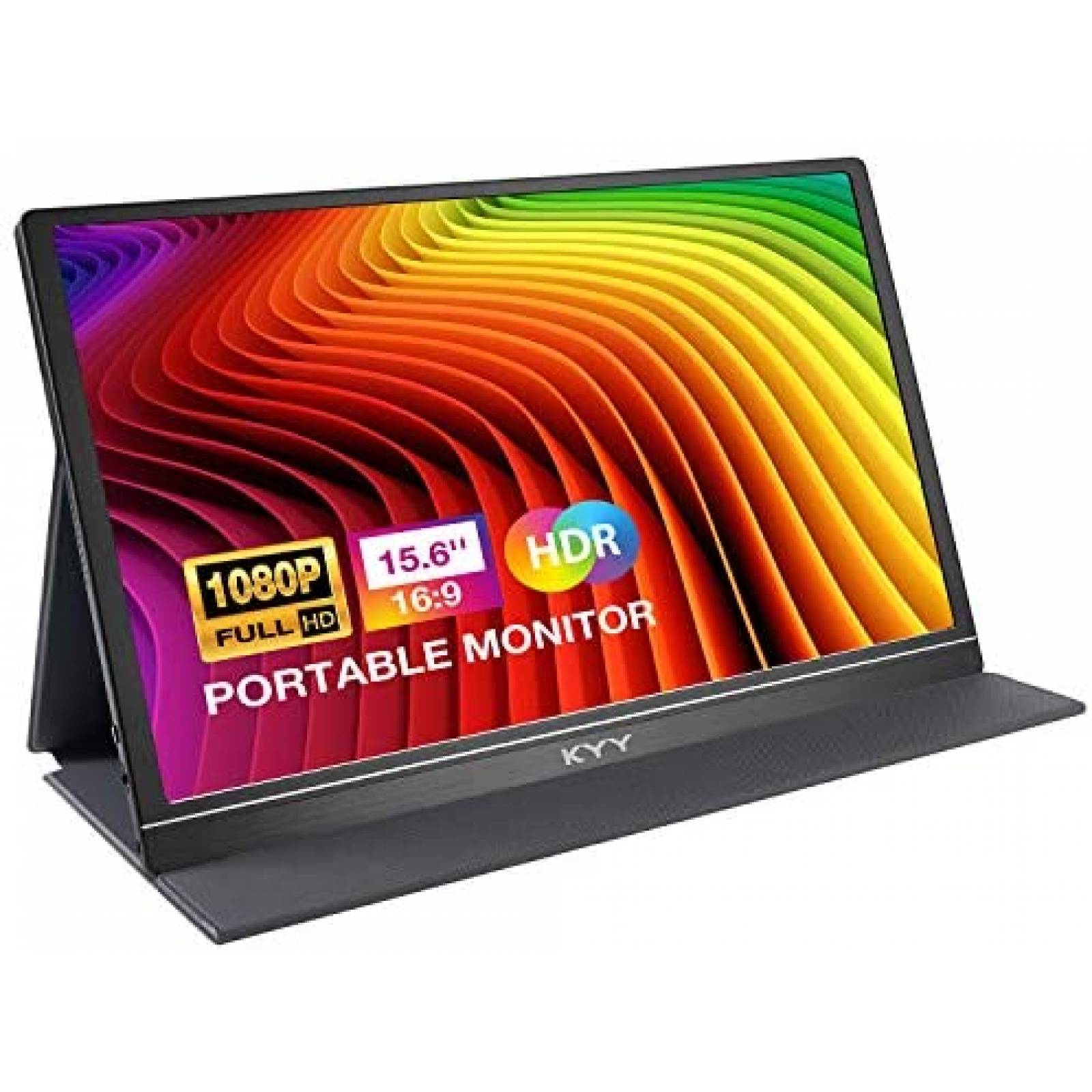 Monitor KYY Portatil 15.6'' 1080P USB C HDMI Ultra-Slim IPS