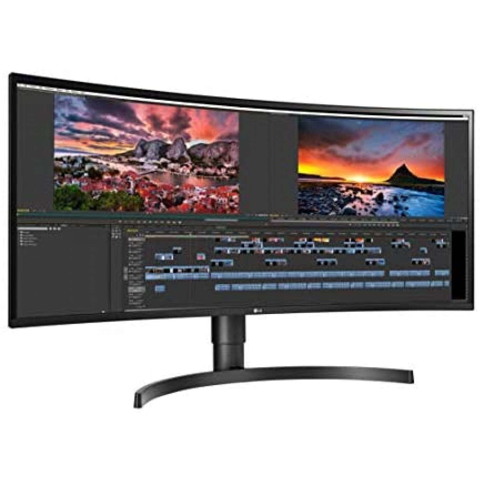 Monitor LG 34WN80C-B 34'' 21:9 Curvo 3440 x 1440 IPS Display