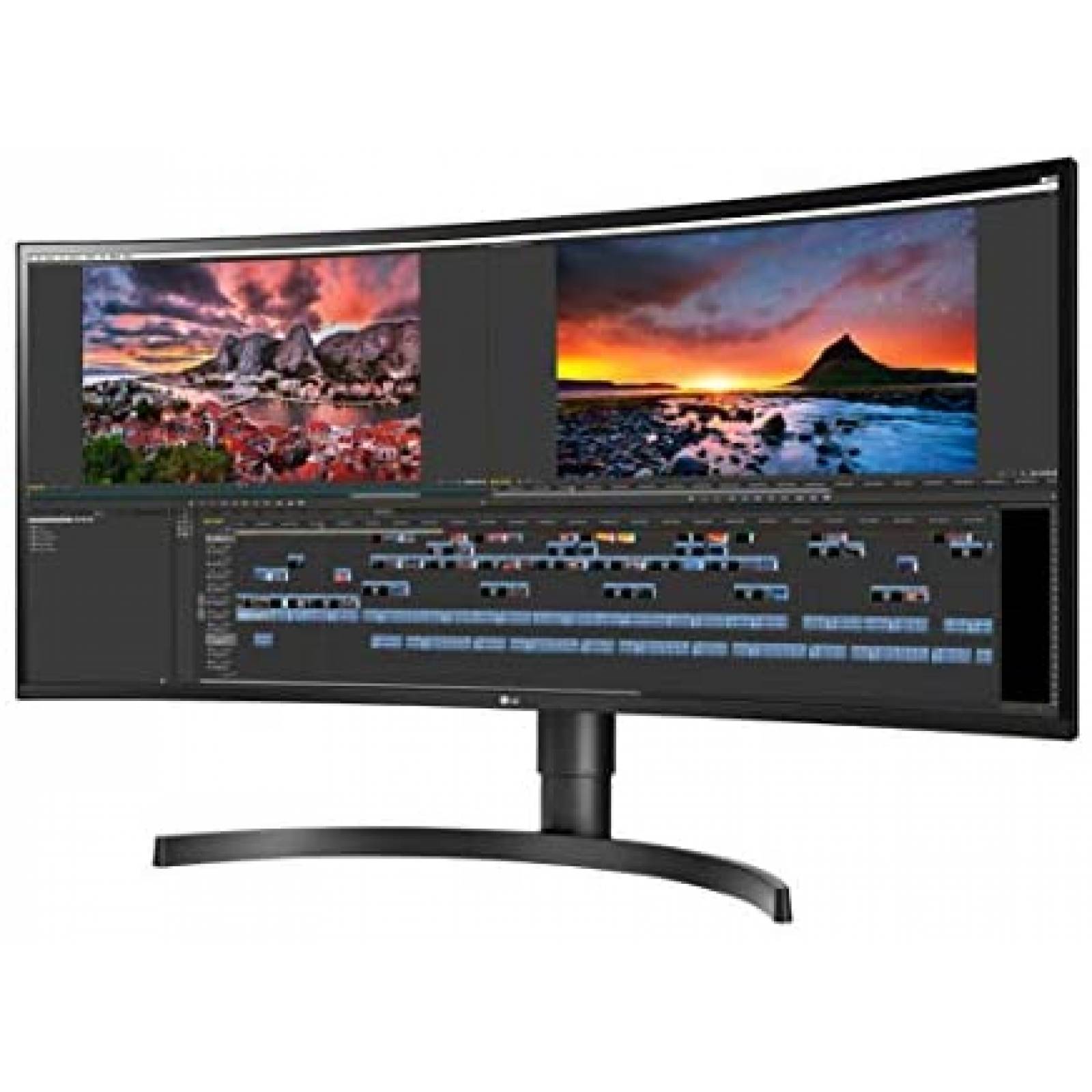 Monitor LG 34WN80C-B 34'' 21:9 Curvo 3440 x 1440 IPS Display