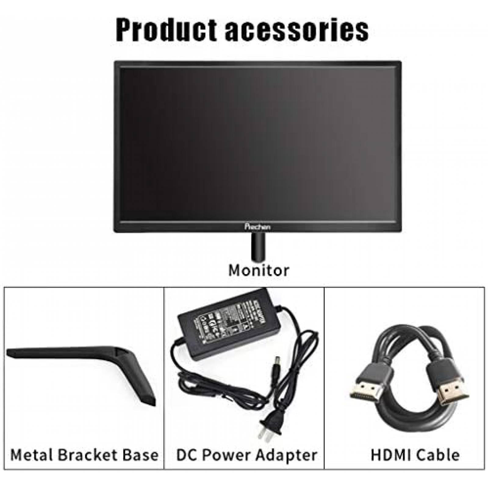 Monitor Prechen de PC 19" 60 Hz 5 ms con altavoz -Negro