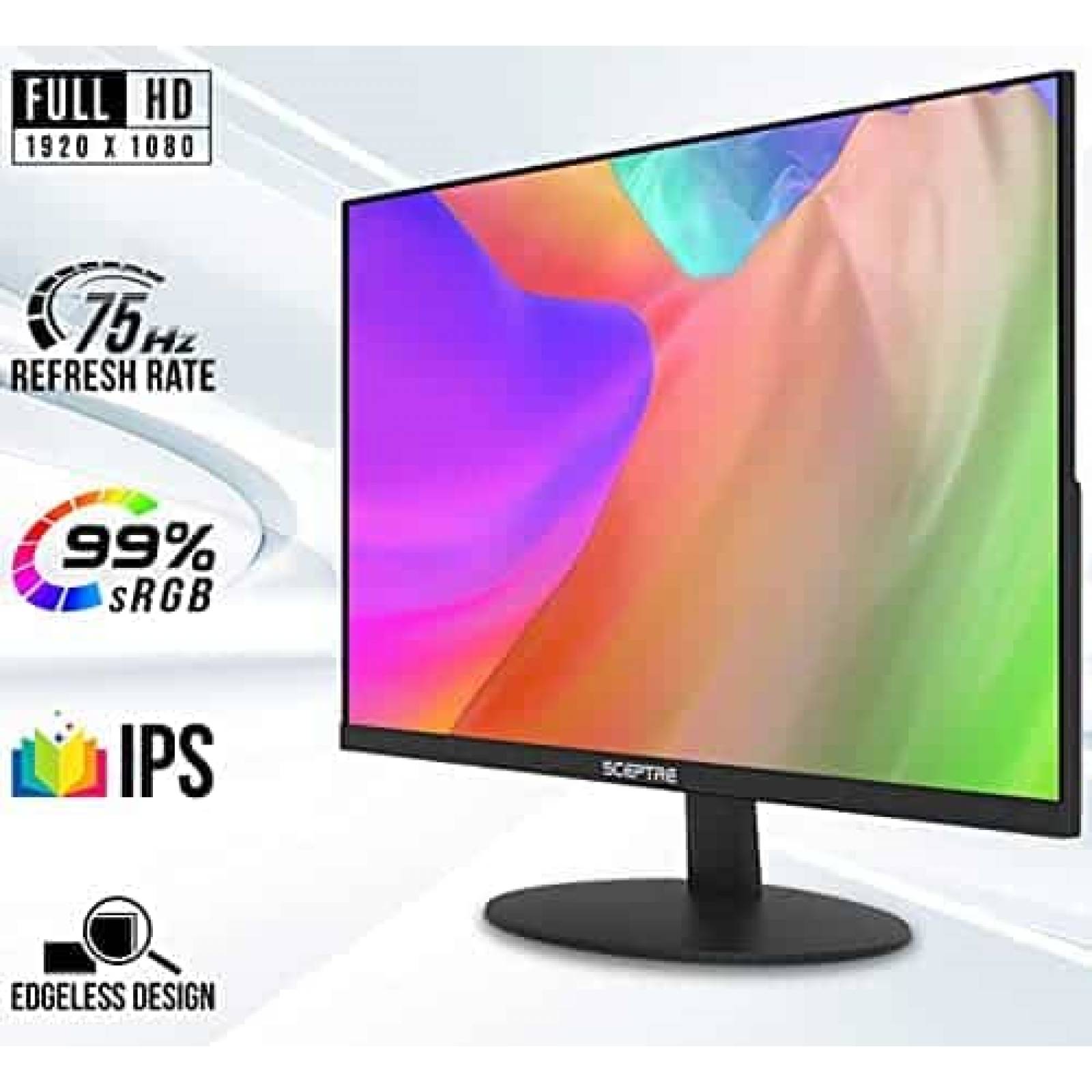 Monitor SCEPTRE E249W-FPT IPS 24 '' LED 1920x1080 1080p 75Hz