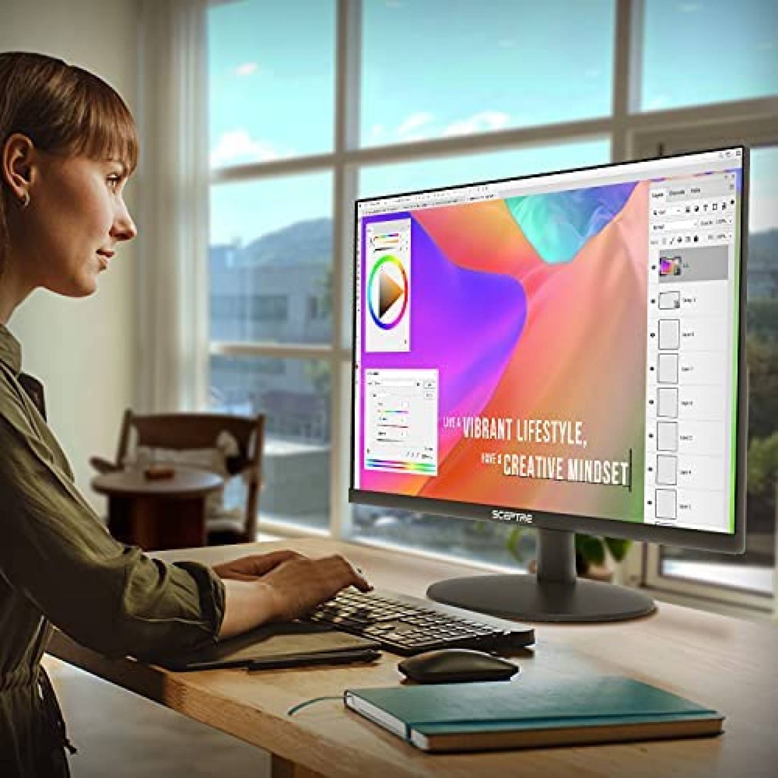 Monitor SCEPTRE IPS 27" LED 1920 x 1080p 75Hz 2 Puertos HDMI