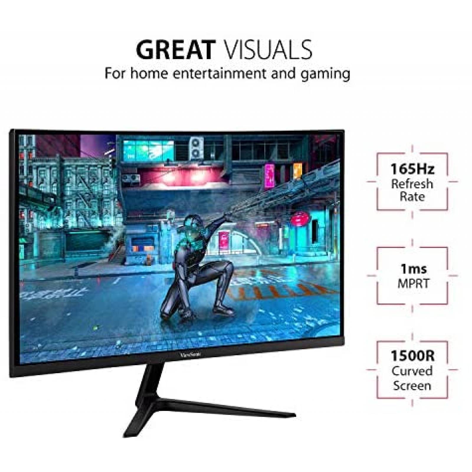 Monitor ViewSonic VX3218-PC-MHD 32'' Full HD 1080p 165Hz 1ms