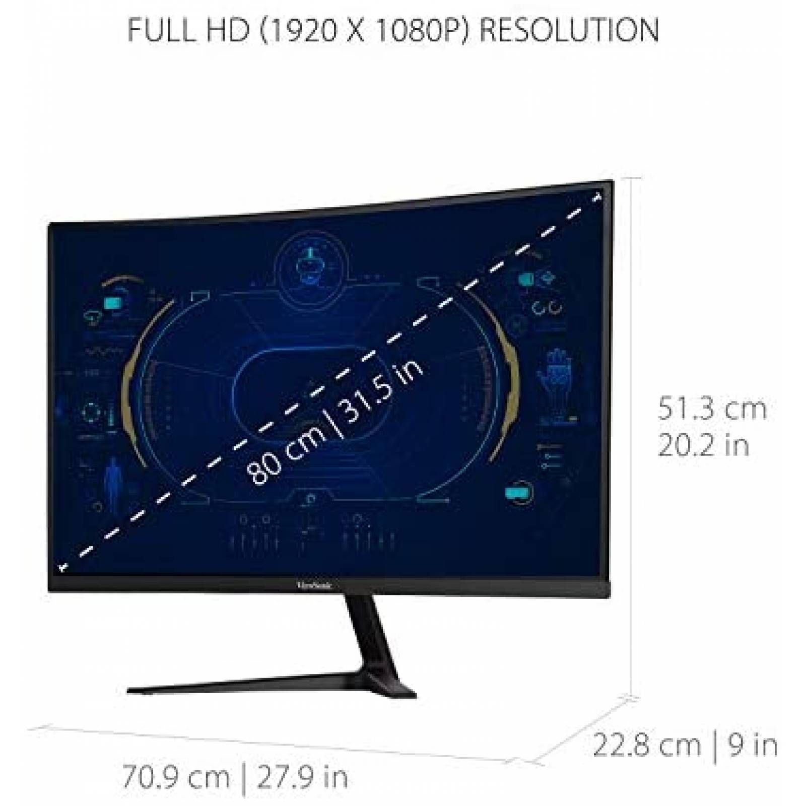 Monitor ViewSonic VX3218-PC-MHD 32'' Full HD 1080p 165Hz 1ms