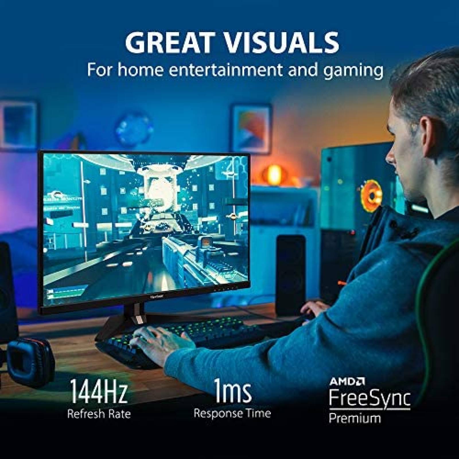 Monitor ViewSonic VX2768-2KP-MHD 27 '' 1440p 144Hz IPS HDMI