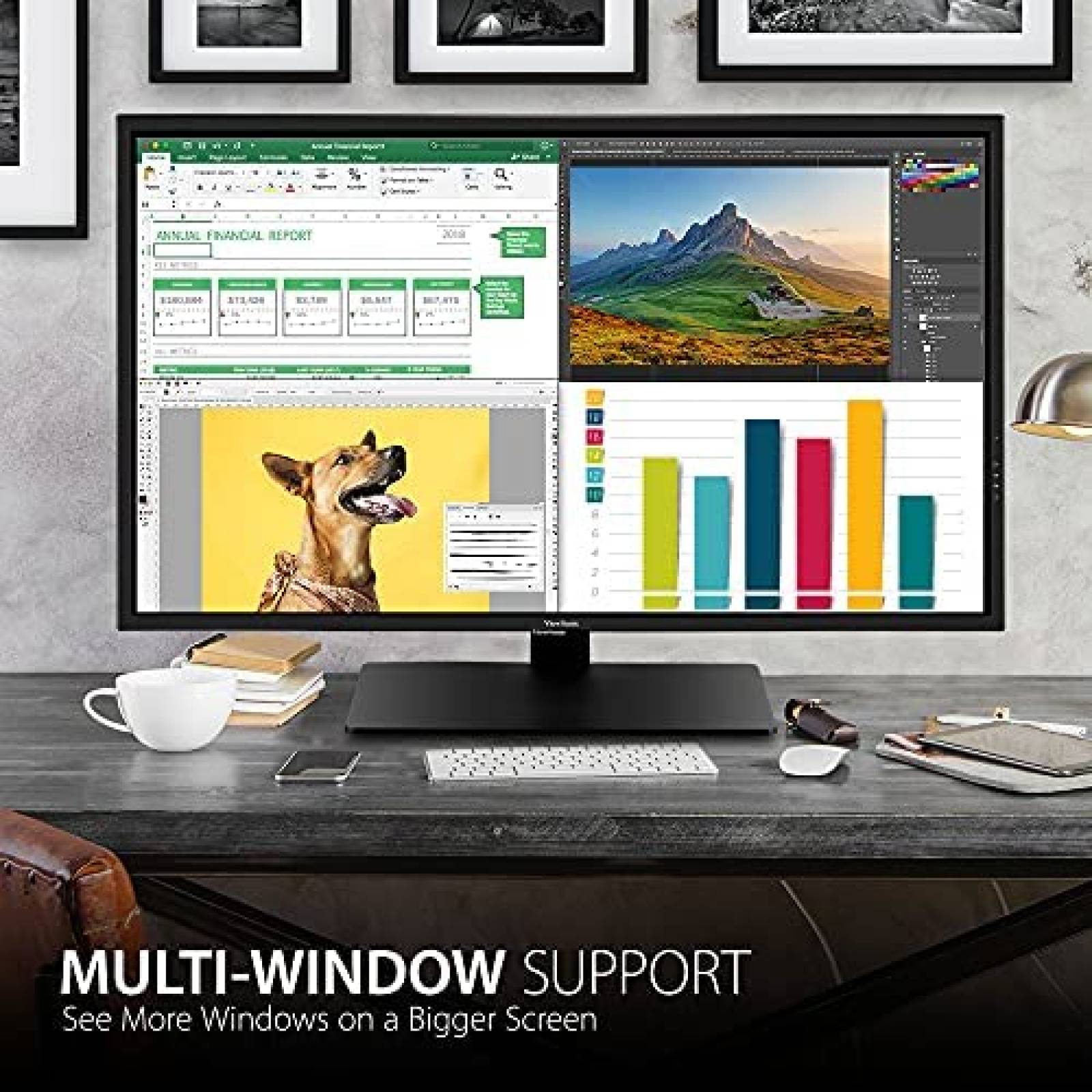 Monitor ViewSonic VX4381 4K 43'' Ultra HD MVA 4K HDMI USB