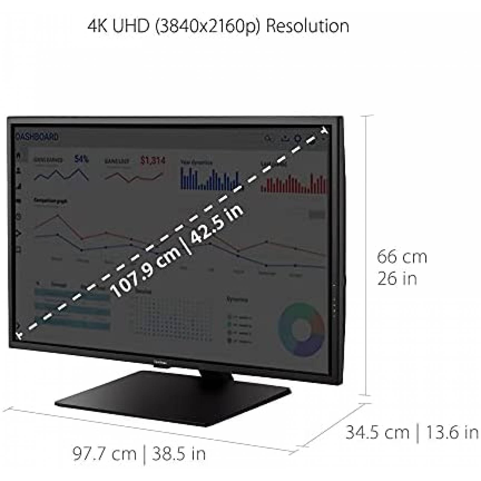 Monitor ViewSonic VX4381 4K 43'' Ultra HD MVA 4K HDMI USB